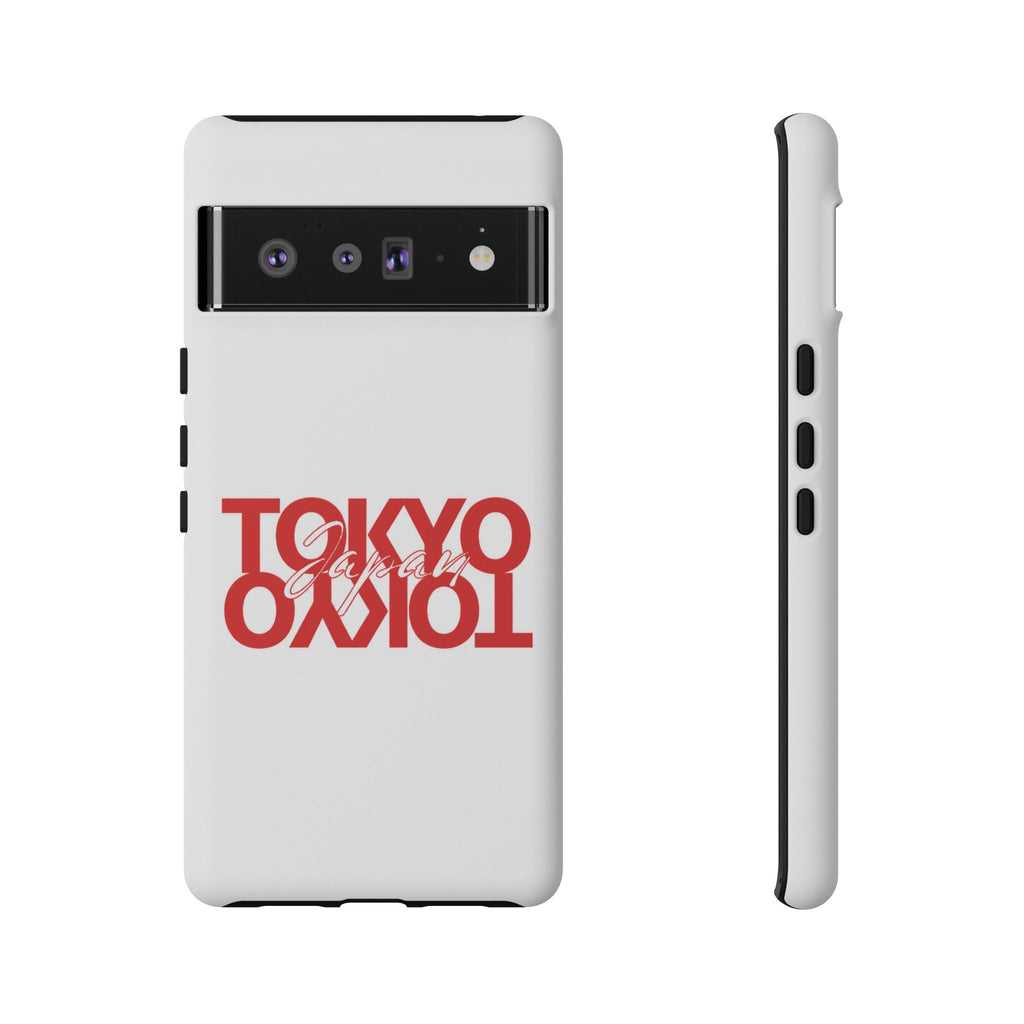Tokyo Love Phone Case — Minimal Red Graphic Tough Case