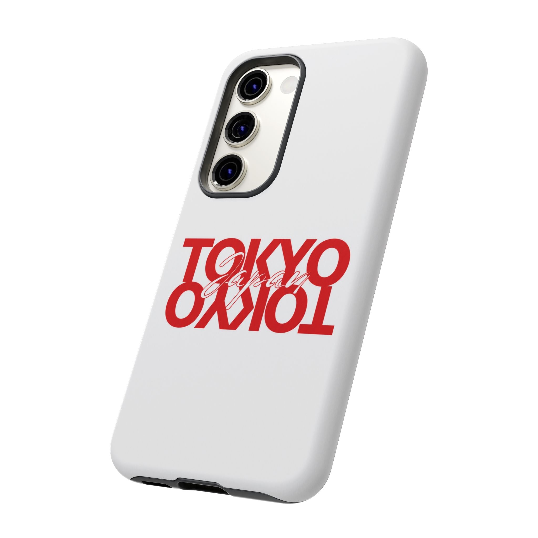 Tokyo Love Phone Case — Minimal Red Graphic Tough Case