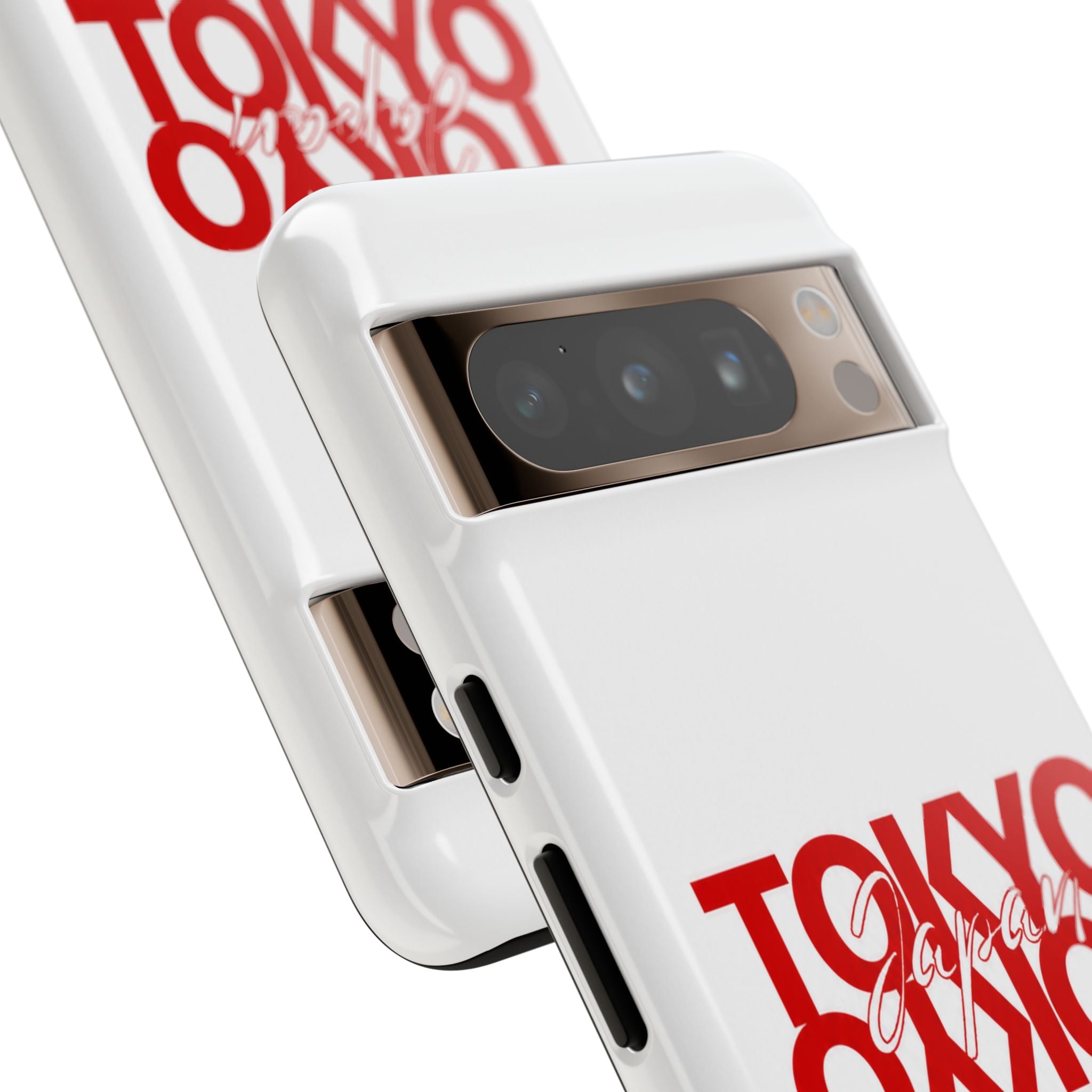 Tokyo Love Phone Case — Minimal Red Graphic Tough Case