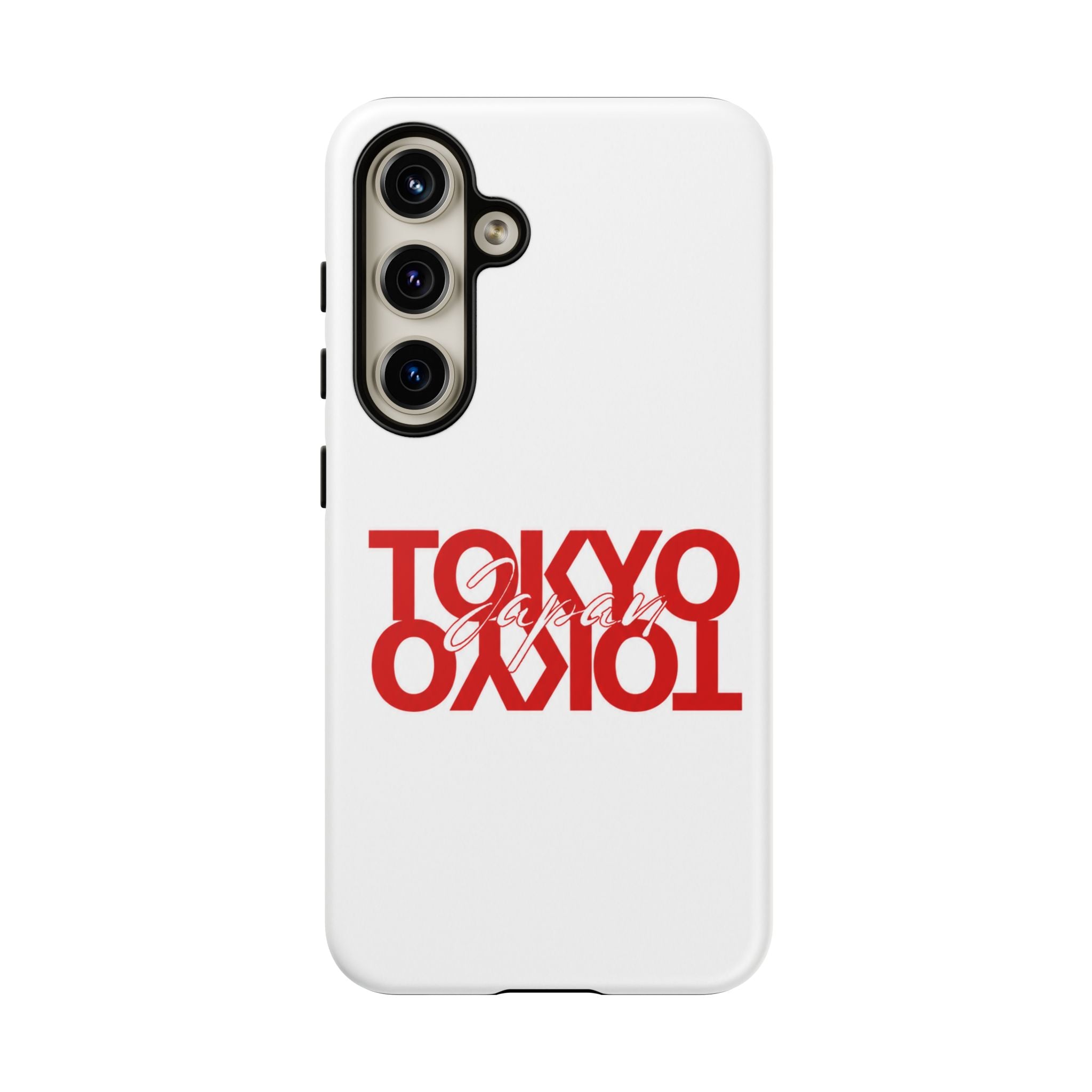 Tokyo Love Phone Case — Minimal Red Graphic Tough Case