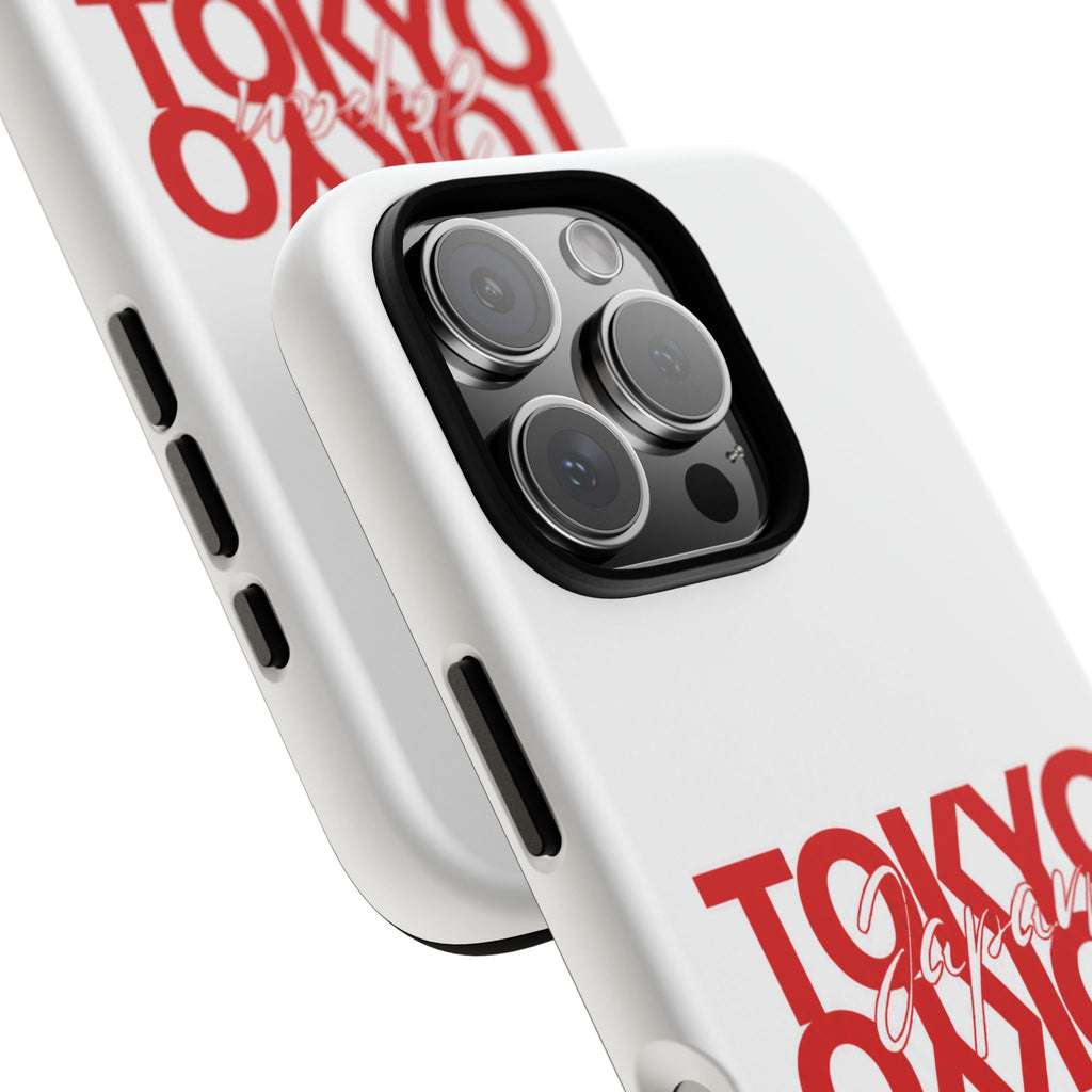 Tokyo Love Phone Case — Minimal Red Graphic Tough Case