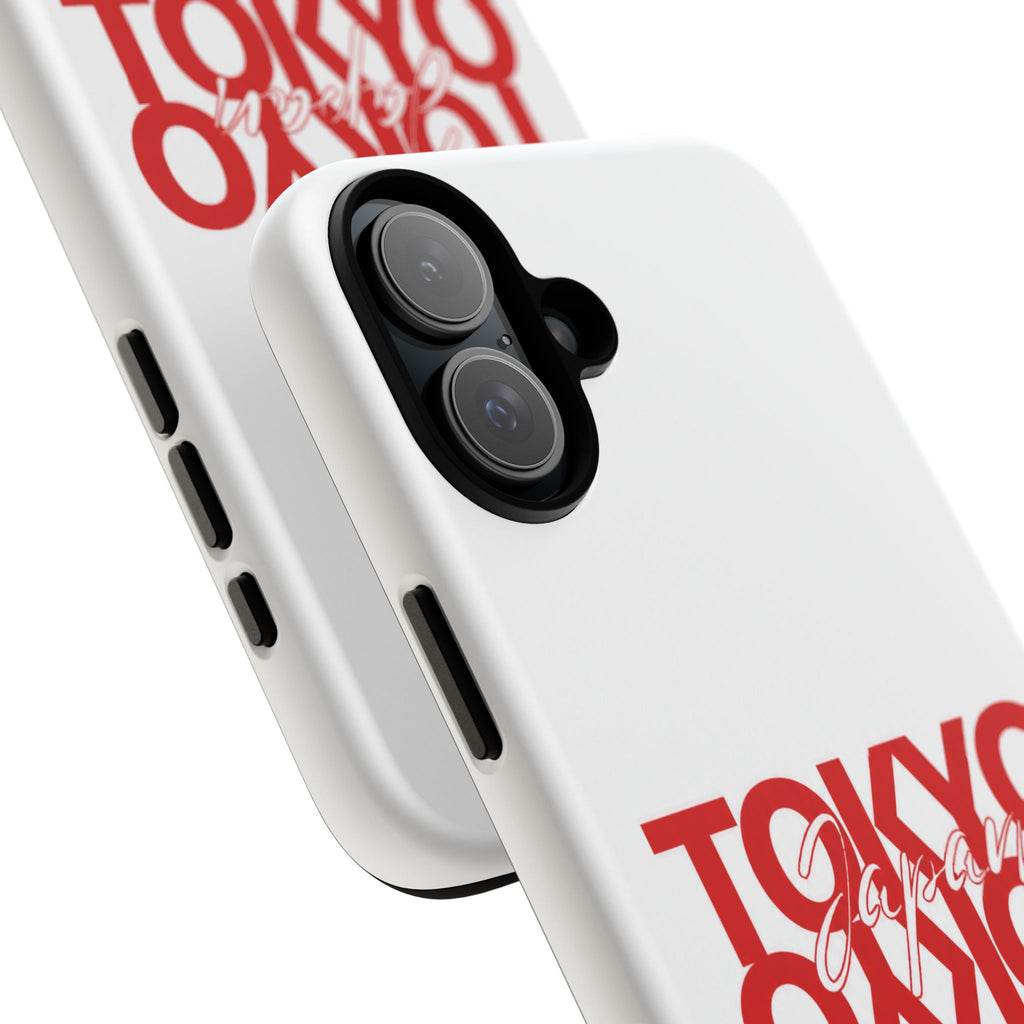 Tokyo Love Phone Case — Minimal Red Graphic Tough Case
