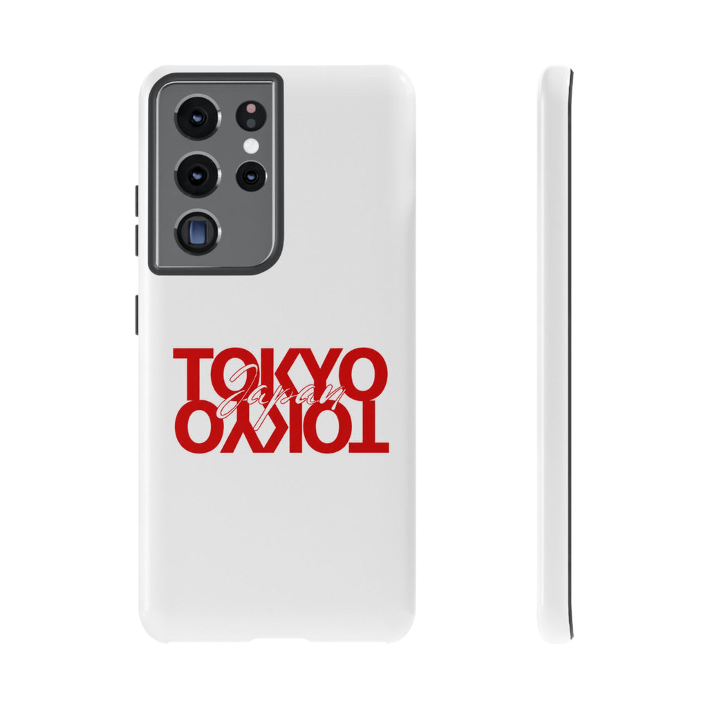 Tokyo Love Phone Case — Minimal Red Graphic Tough Case