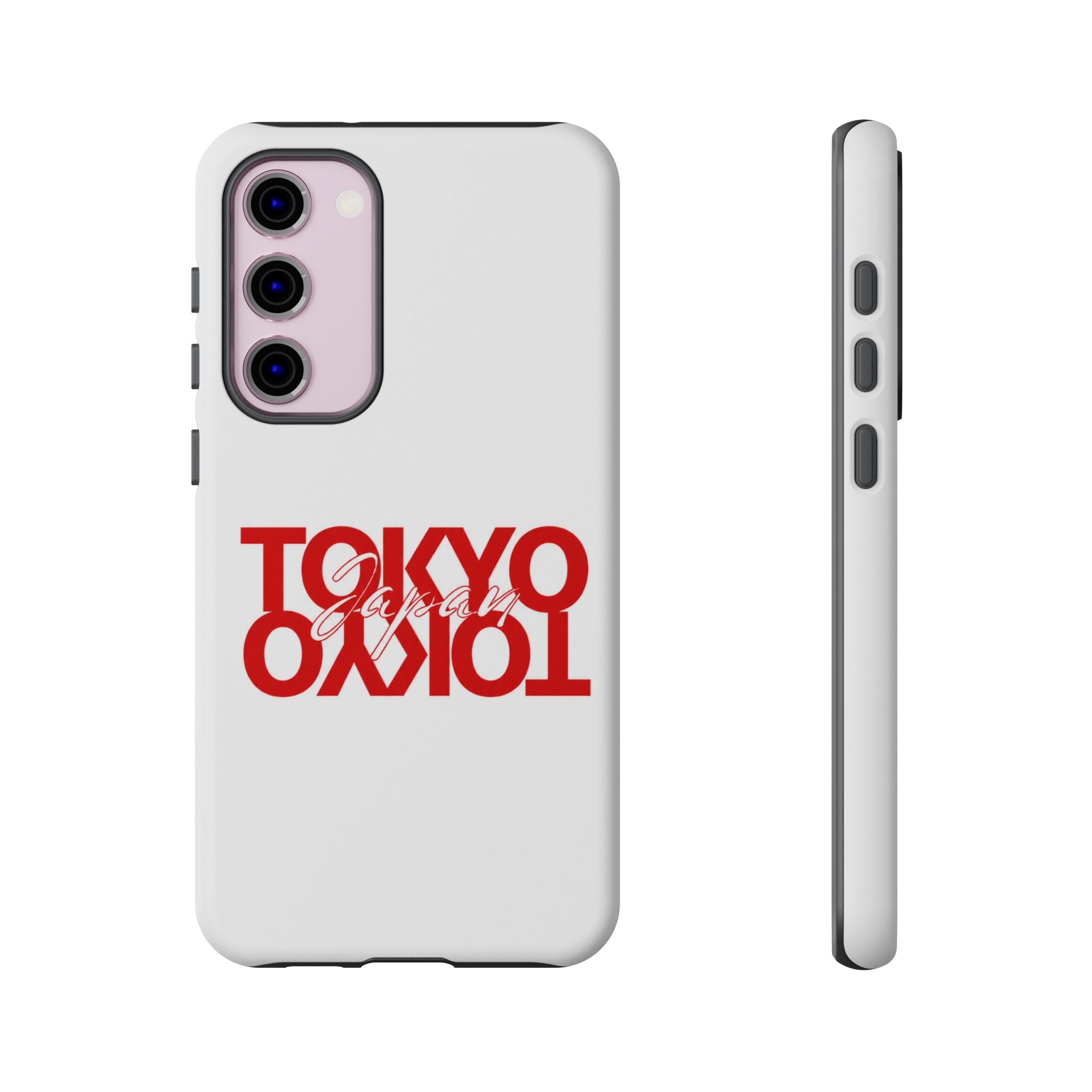 Tokyo Love Phone Case — Minimal Red Graphic Tough Case