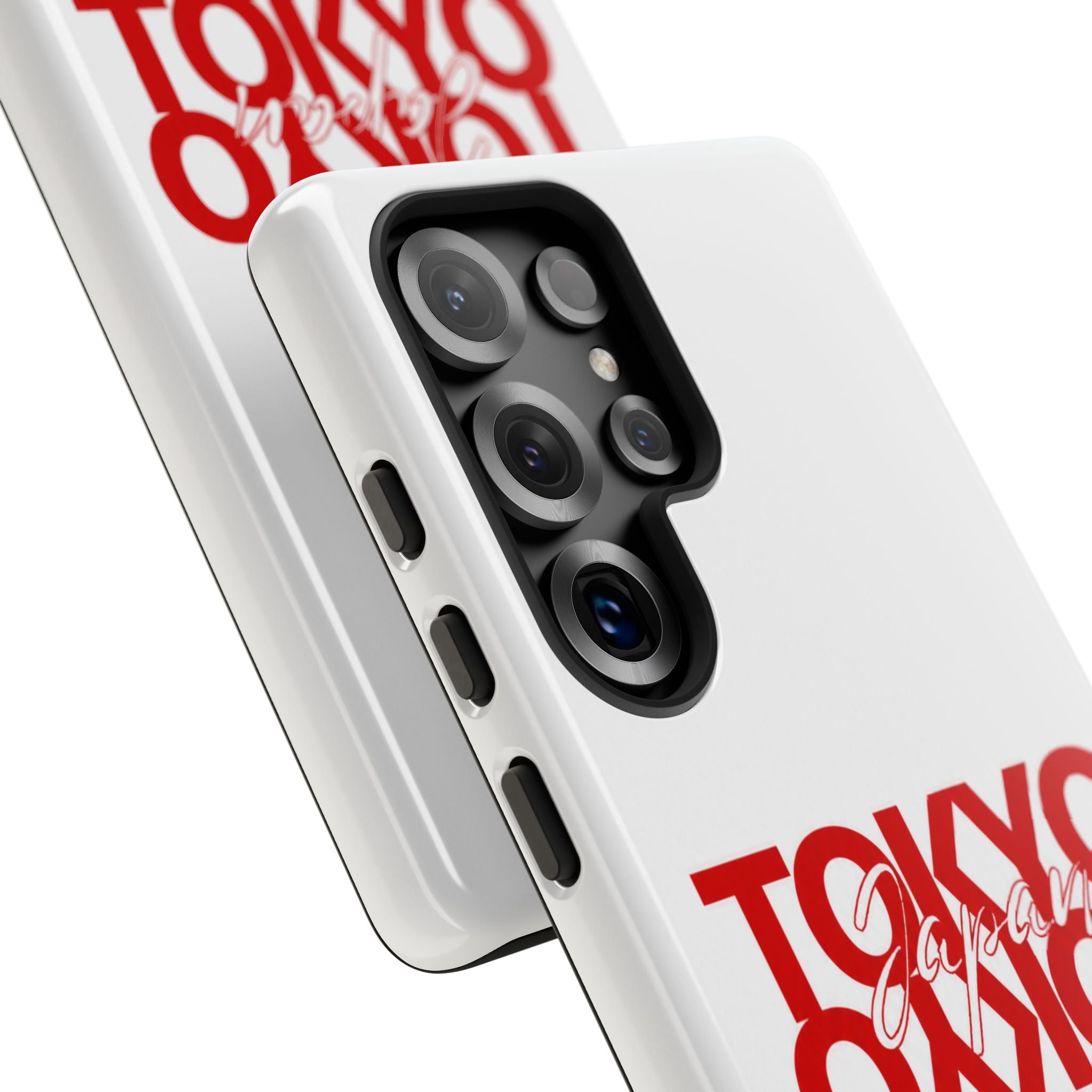 Tokyo Love Phone Case — Minimal Red Graphic Tough Case