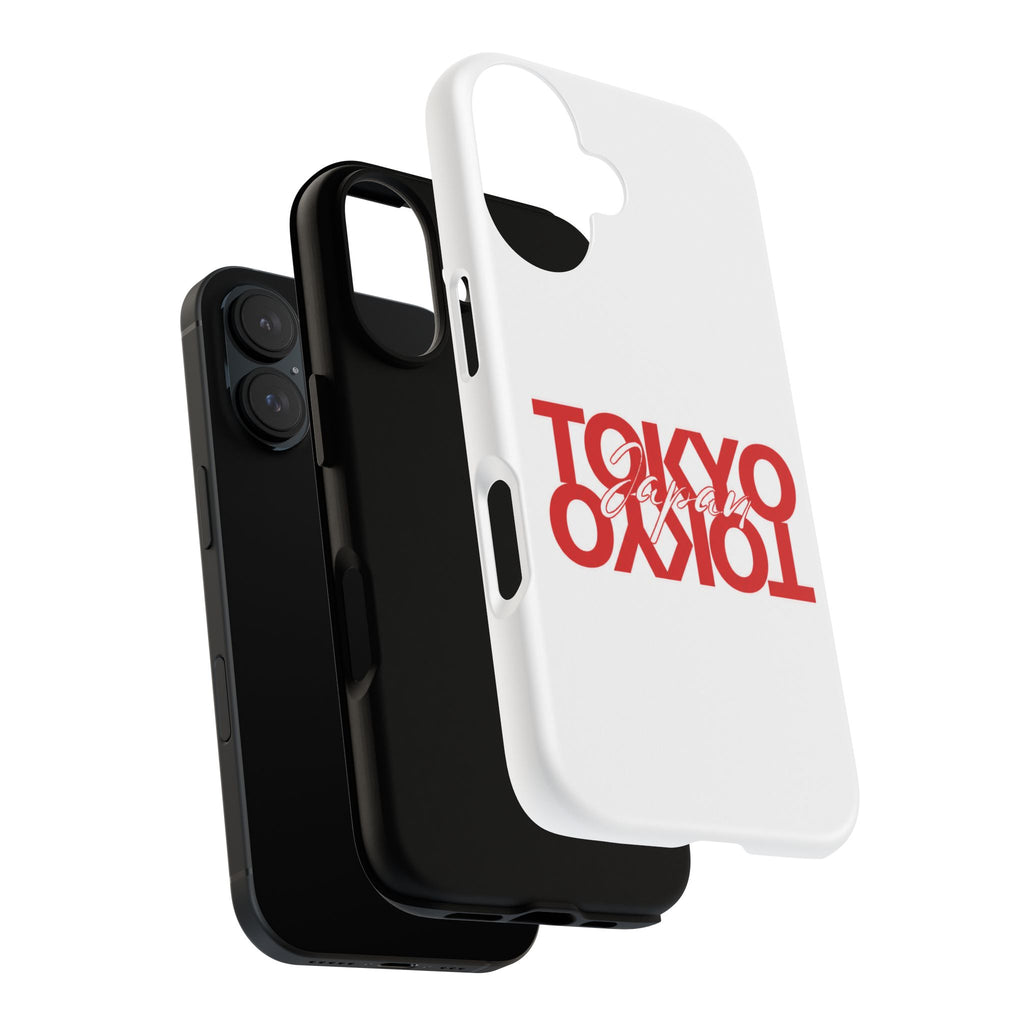 Tokyo Love Phone Case — Minimal Red Graphic Tough Case