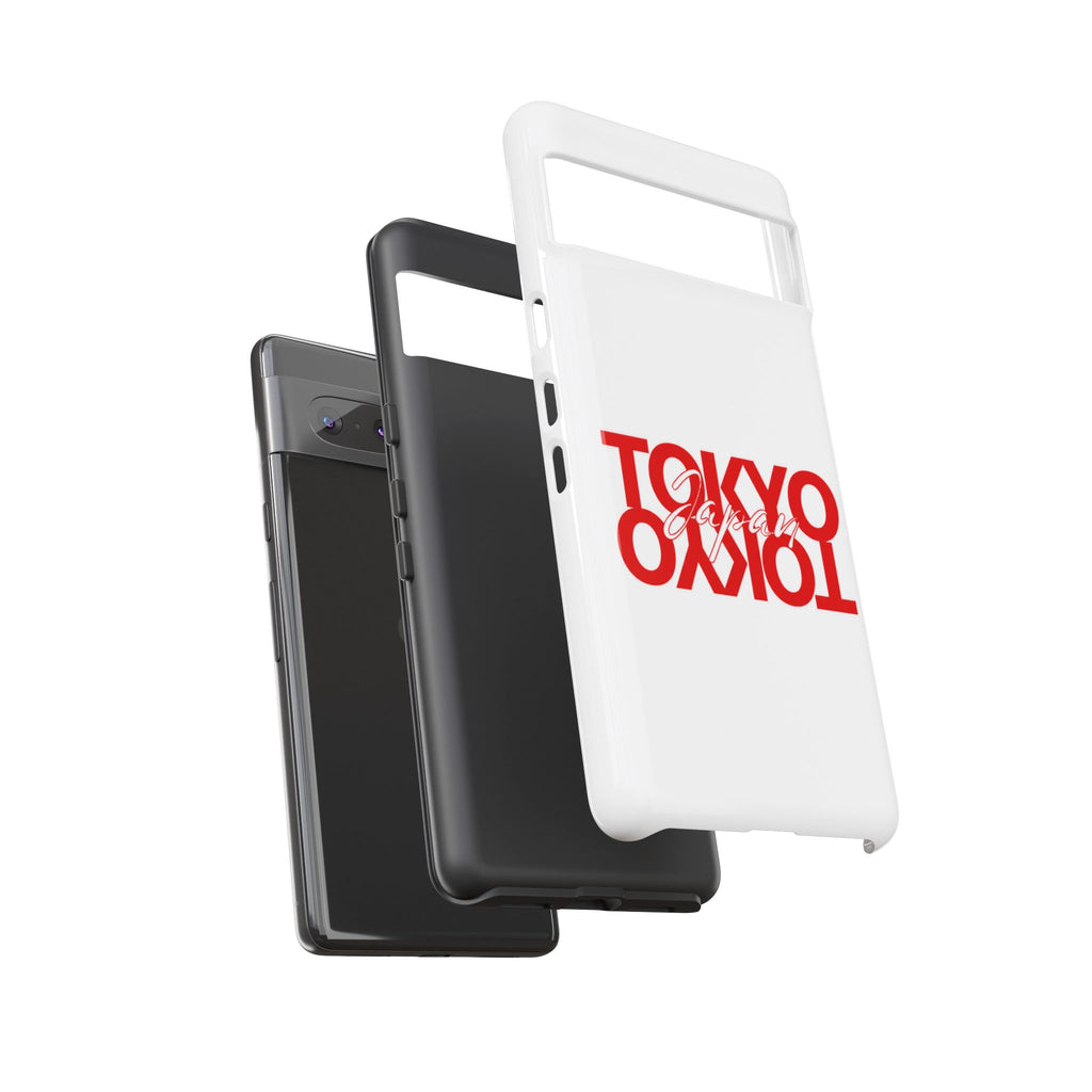 Tokyo Love Phone Case — Minimal Red Graphic Tough Case