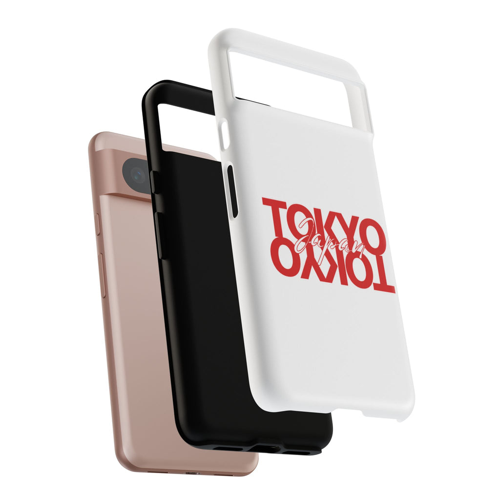 Tokyo Love Phone Case — Minimal Red Graphic Tough Case