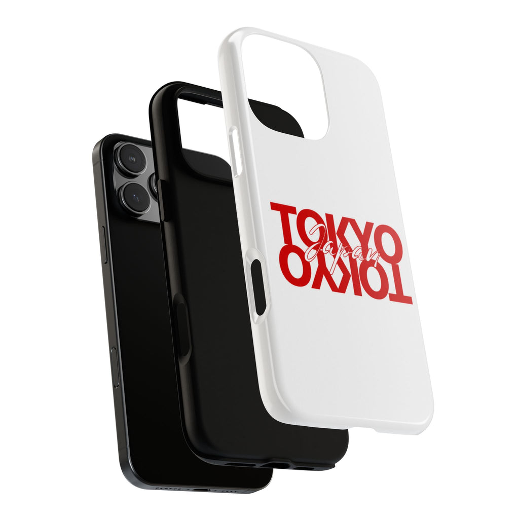 Tokyo Love Phone Case — Minimal Red Graphic Tough Case