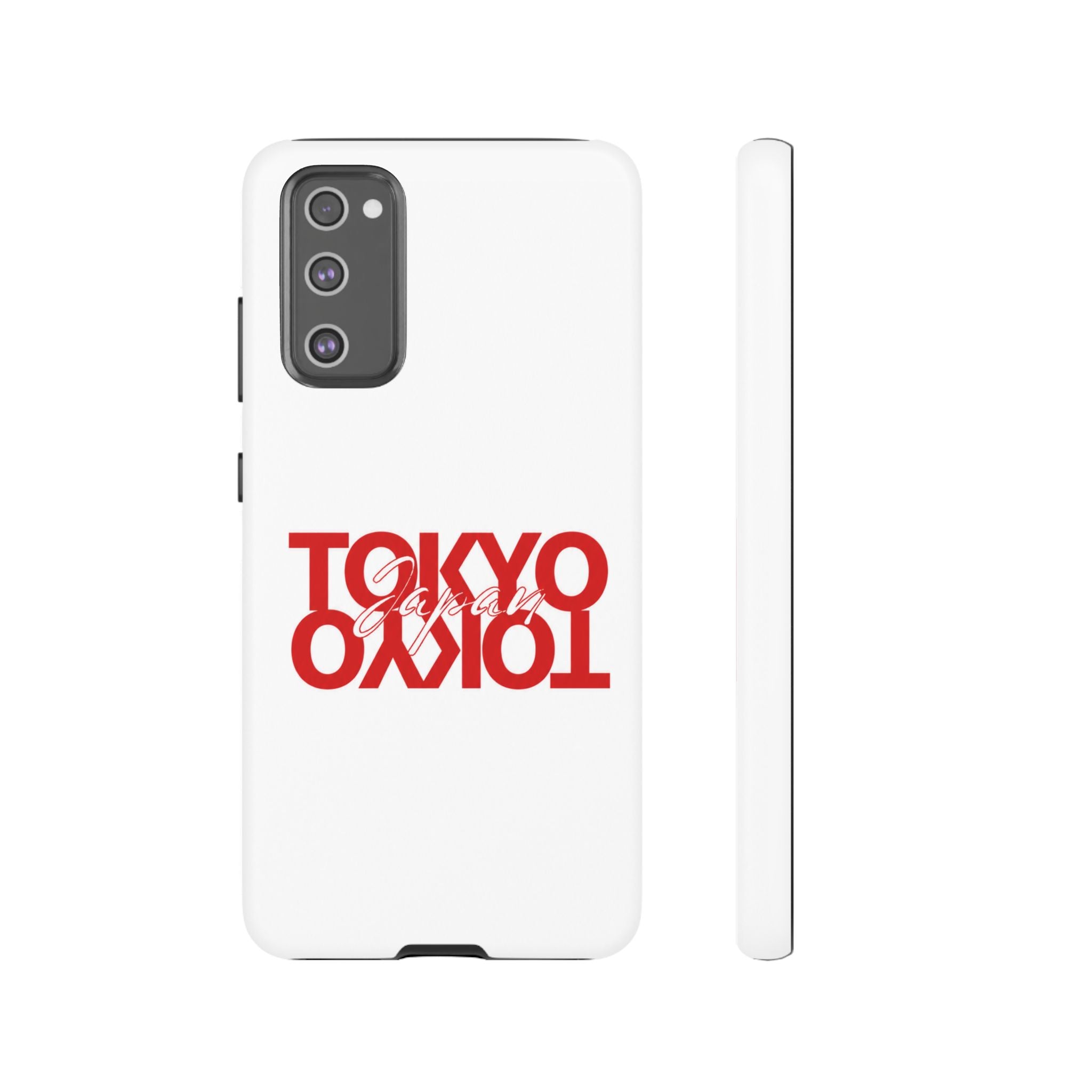 Tokyo Love Phone Case — Minimal Red Graphic Tough Case