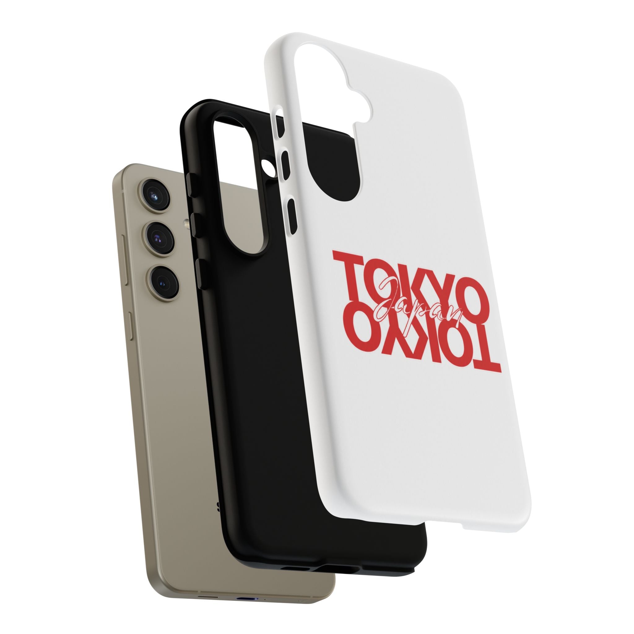 Tokyo Love Phone Case — Minimal Red Graphic Tough Case