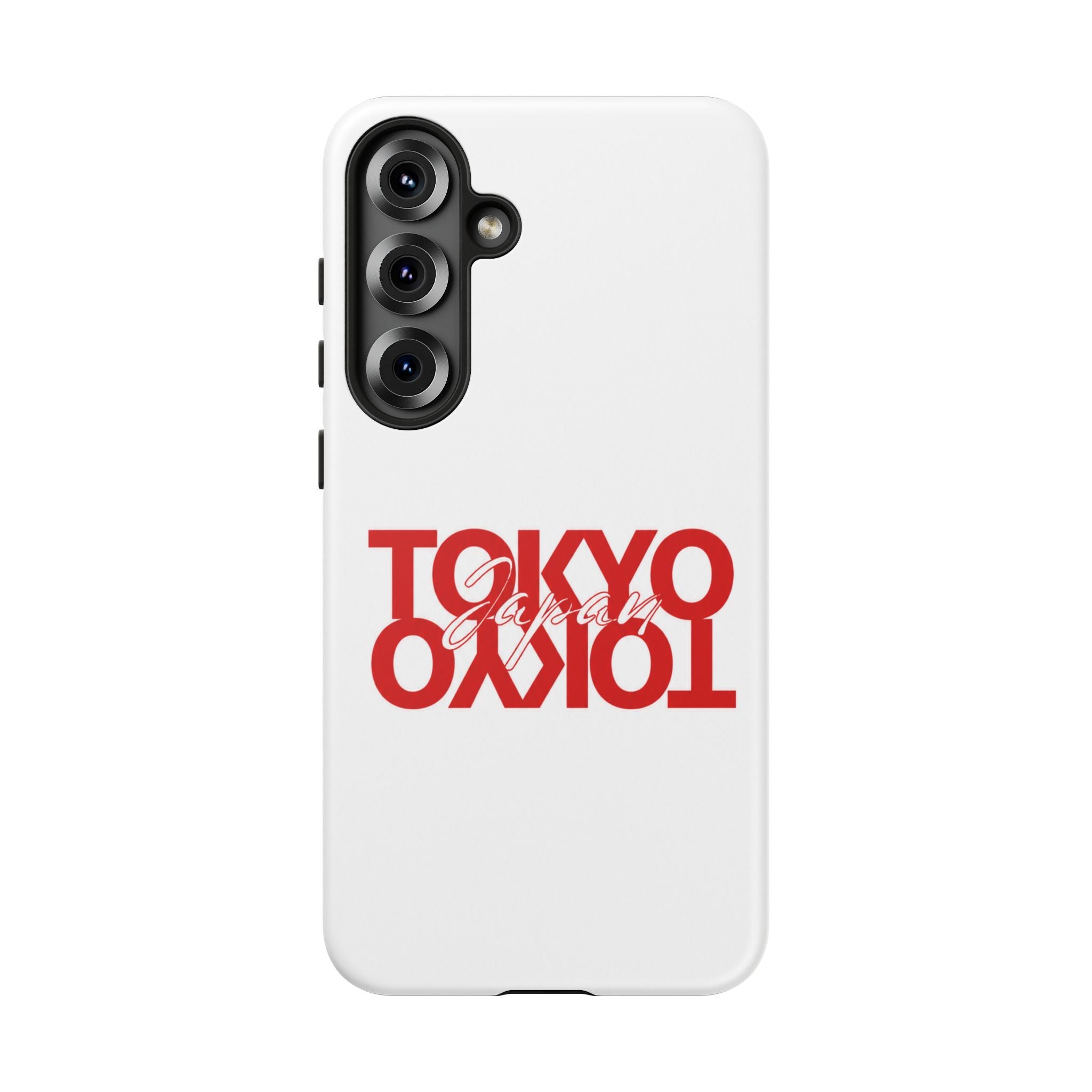 Tokyo Love Phone Case — Minimal Red Graphic Tough Case