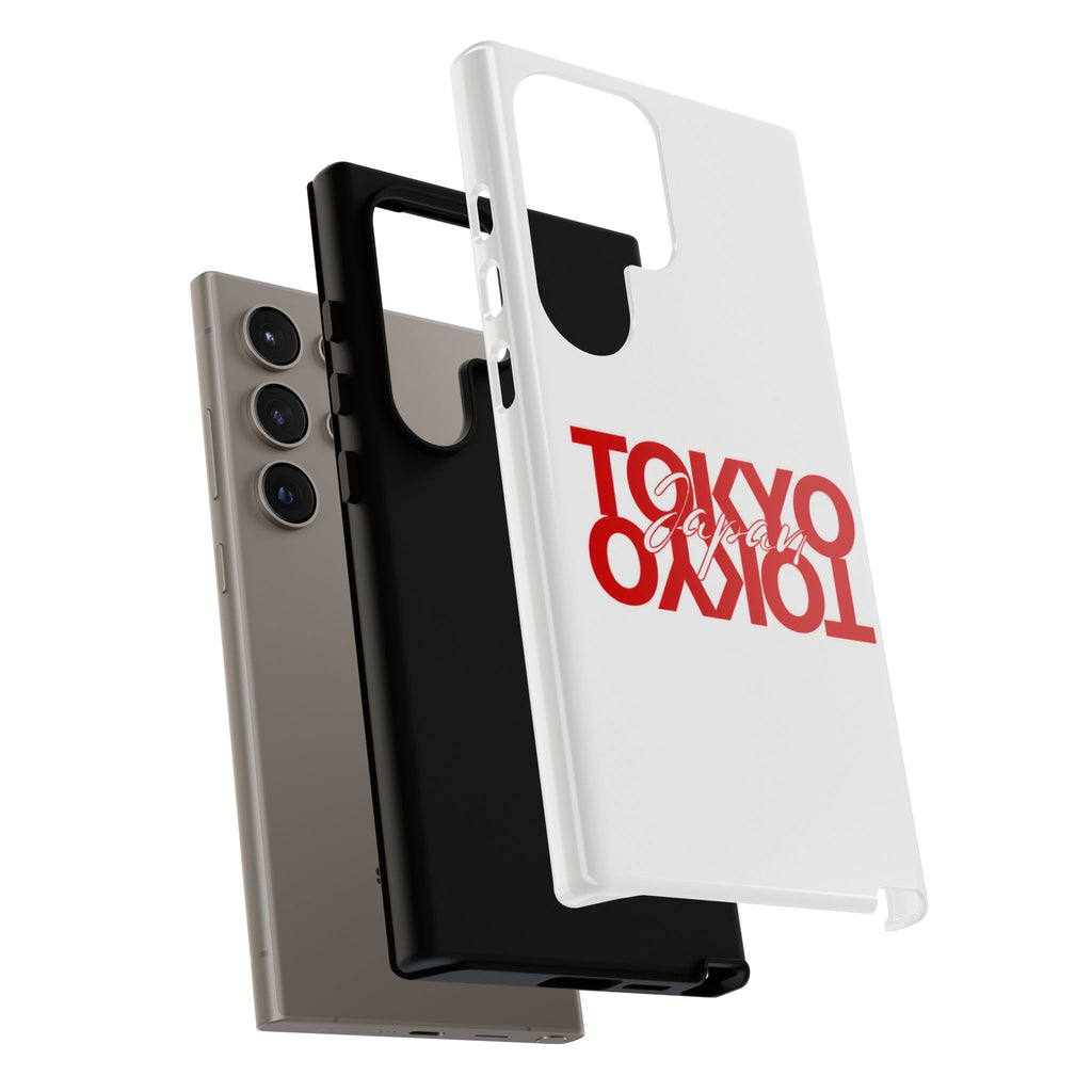 Tokyo Love Phone Case — Minimal Red Graphic Tough Case