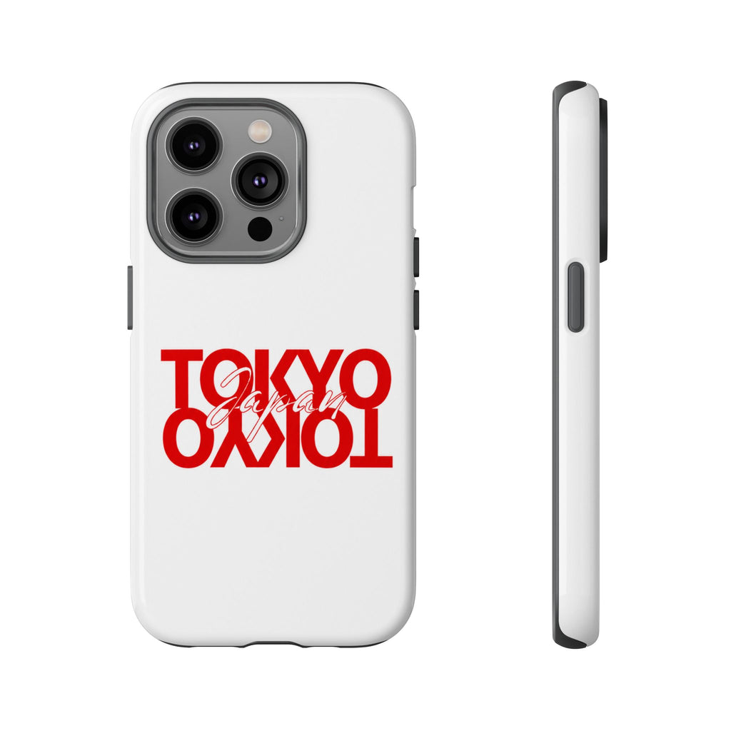 Tokyo Love Phone Case — Minimal Red Graphic Tough Case