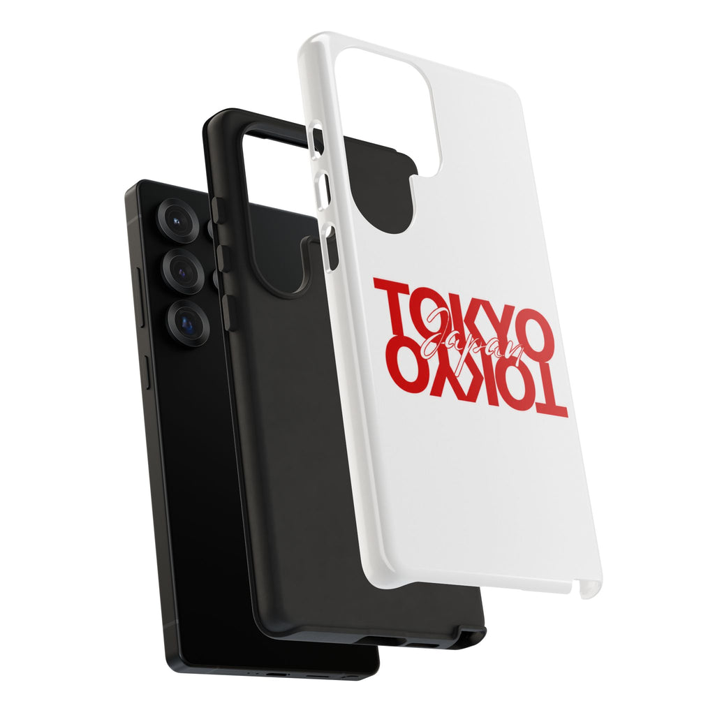 Tokyo Love Phone Case — Minimal Red Graphic Tough Case