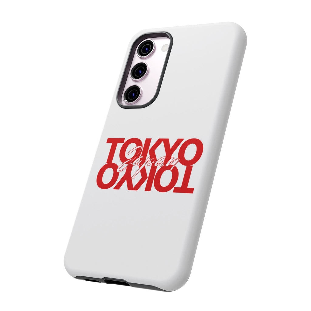 Tokyo Love Phone Case — Minimal Red Graphic Tough Case