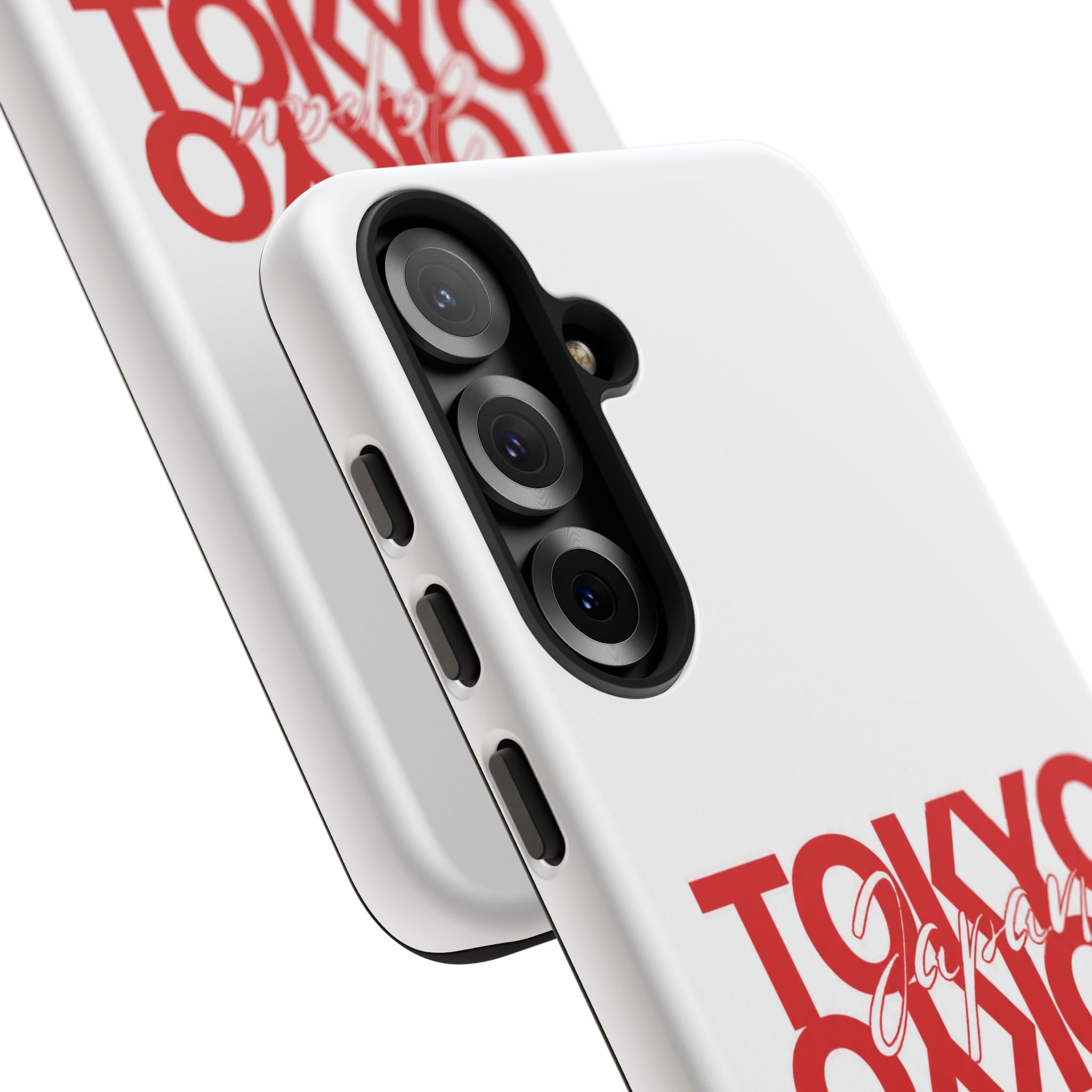 Tokyo Love Phone Case — Minimal Red Graphic Tough Case