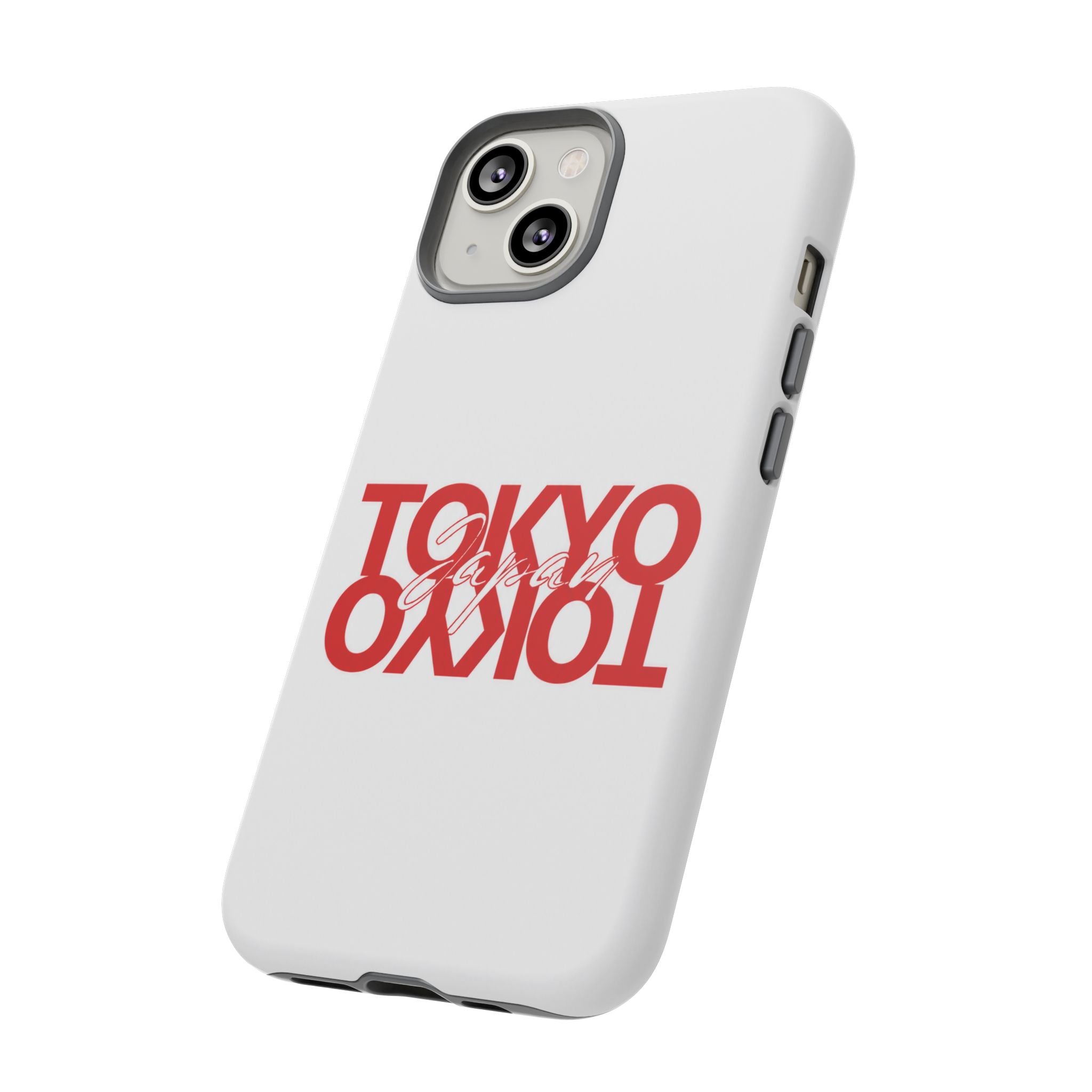 Tokyo Love Phone Case — Minimal Red Graphic Tough Case