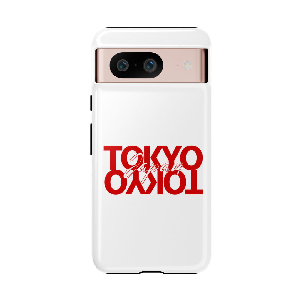 Tokyo Love Phone Case — Minimal Red Graphic Tough Case