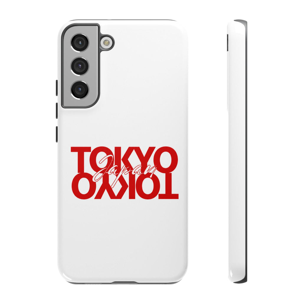 Tokyo Love Phone Case — Minimal Red Graphic Tough Case