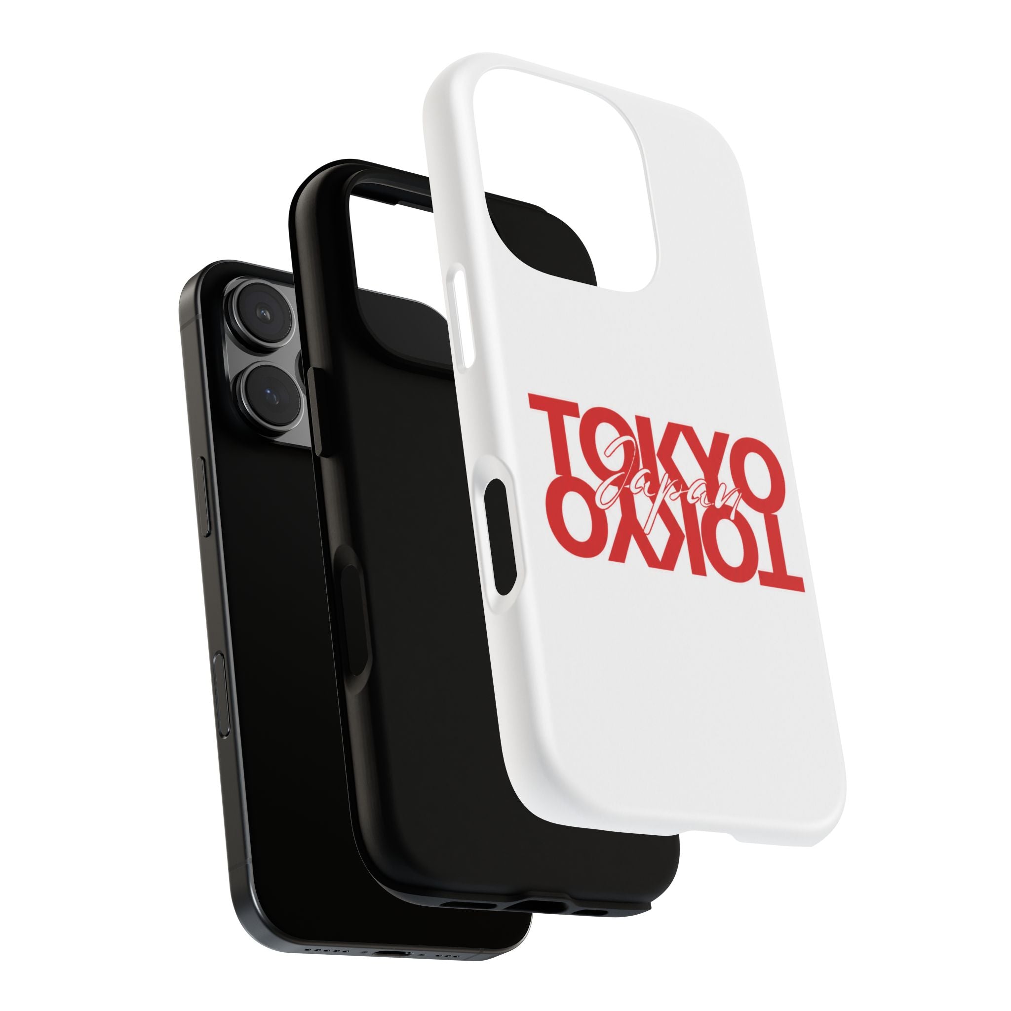 Tokyo Love Phone Case — Minimal Red Graphic Tough Case