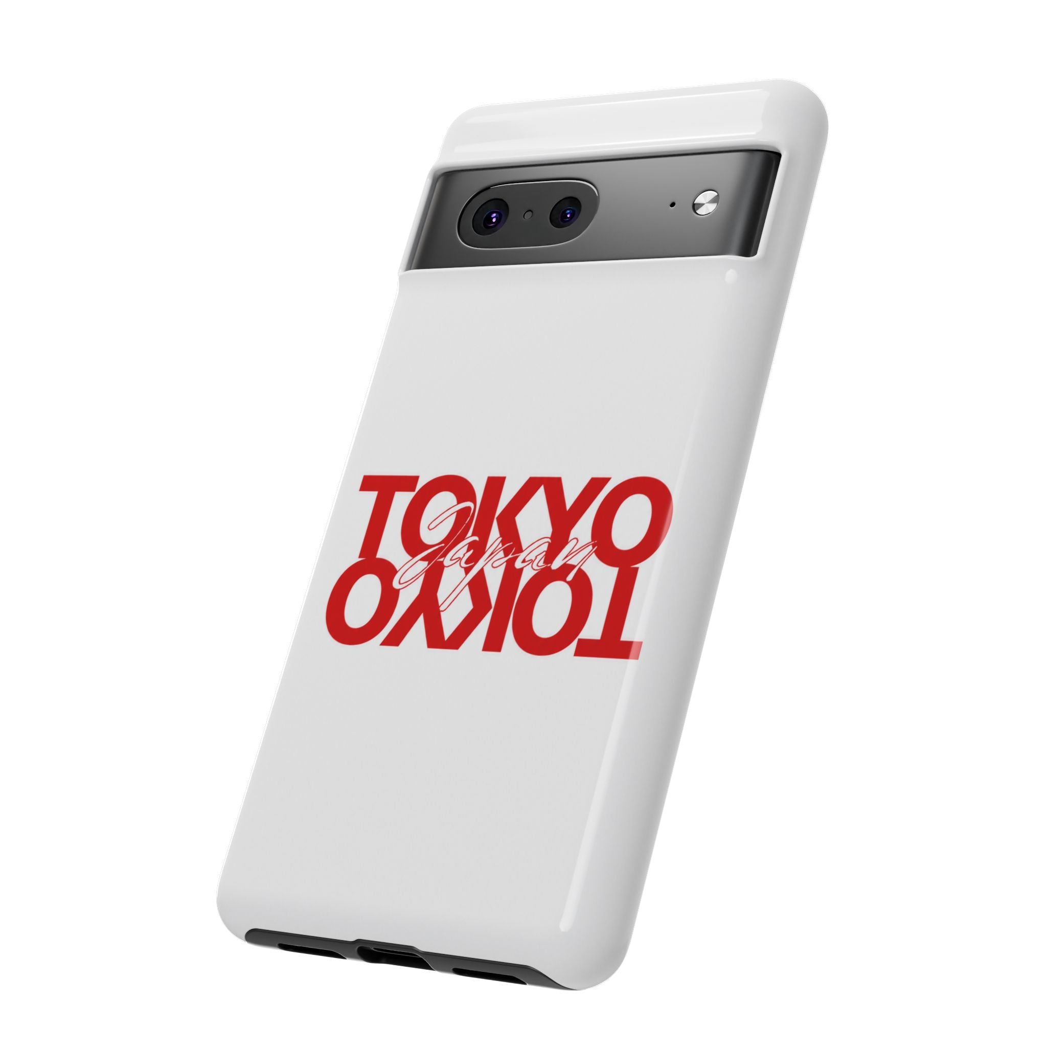 Tokyo Love Phone Case — Minimal Red Graphic Tough Case