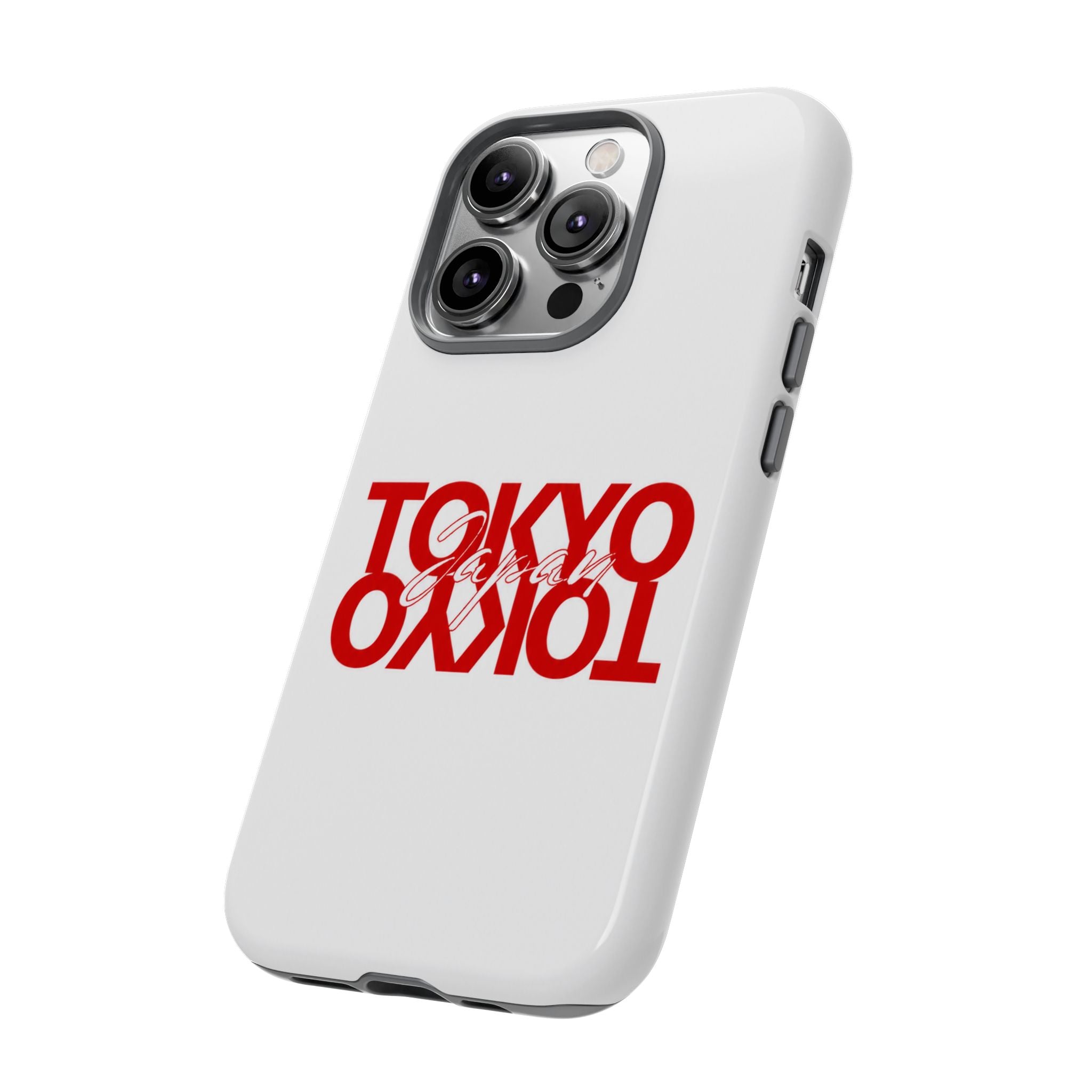Tokyo Love Phone Case — Minimal Red Graphic Tough Case
