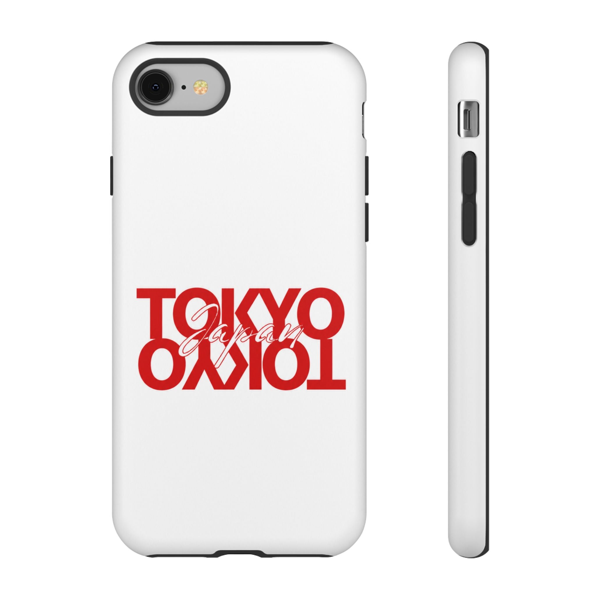 Tokyo Love Phone Case — Minimal Red Graphic Tough Case