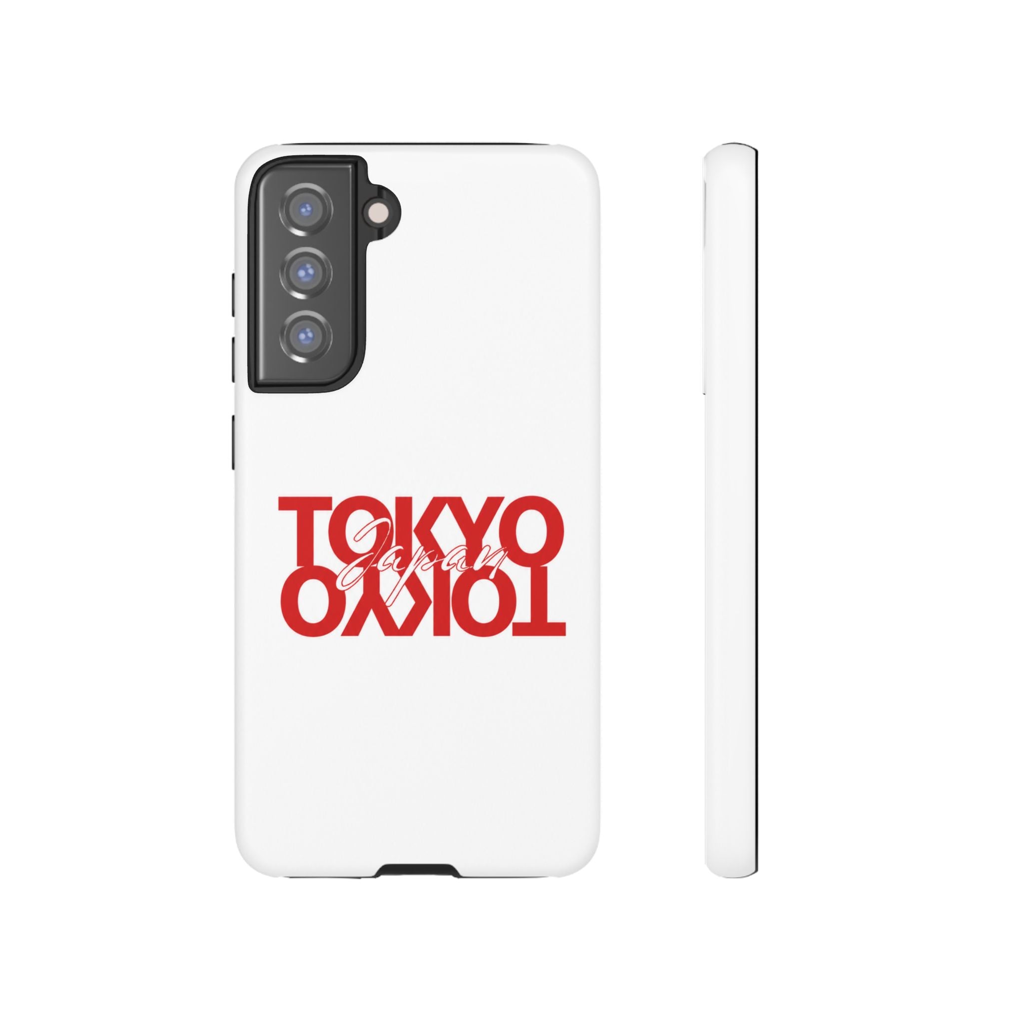 Tokyo Love Phone Case — Minimal Red Graphic Tough Case