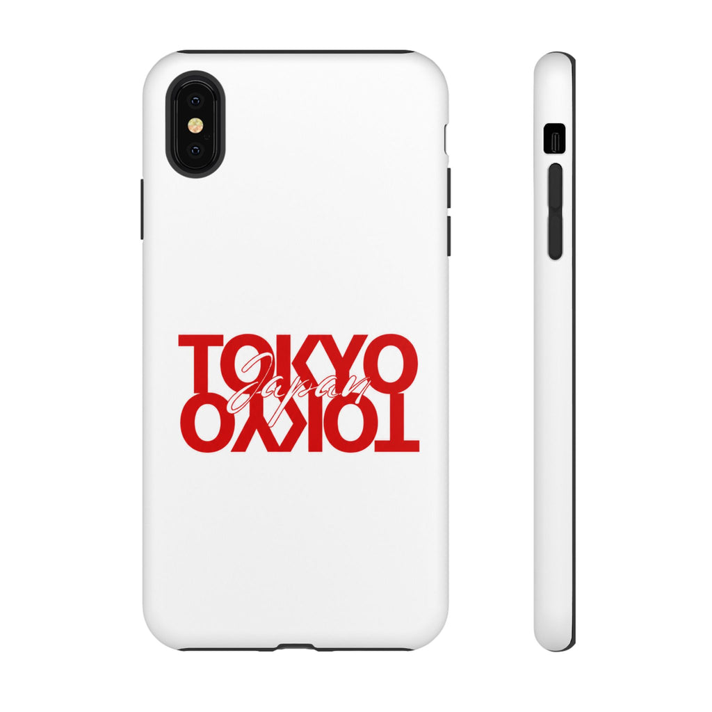 Tokyo Love Phone Case — Minimal Red Graphic Tough Case