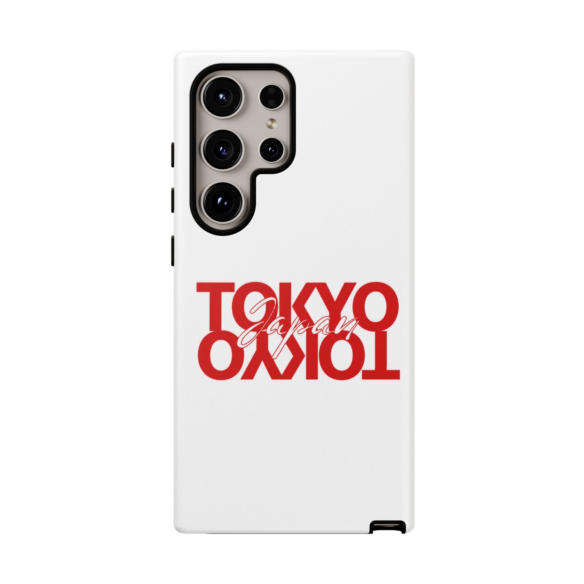 Tokyo Love Phone Case — Minimal Red Graphic Tough Case