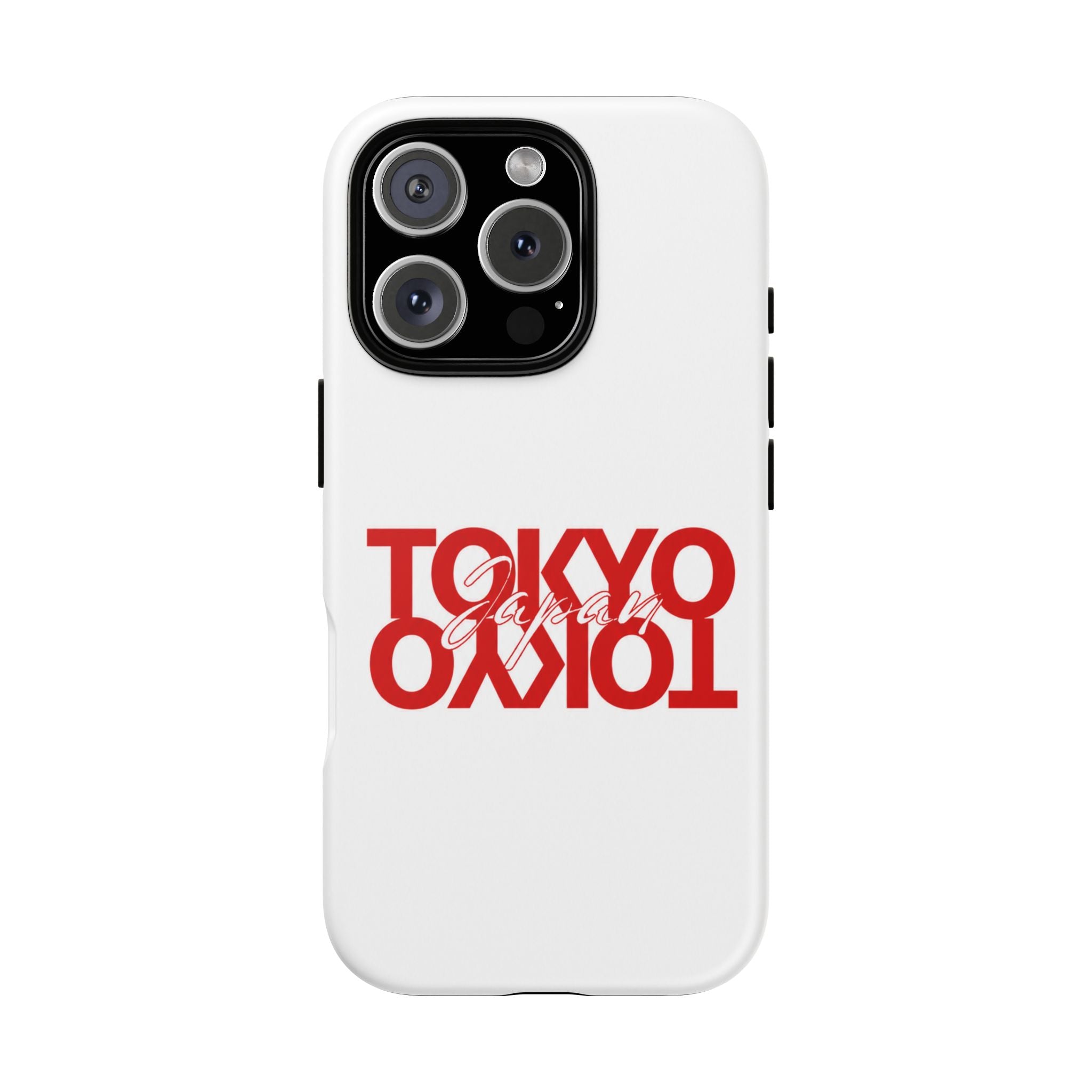 Tokyo Love Phone Case — Minimal Red Graphic Tough Case