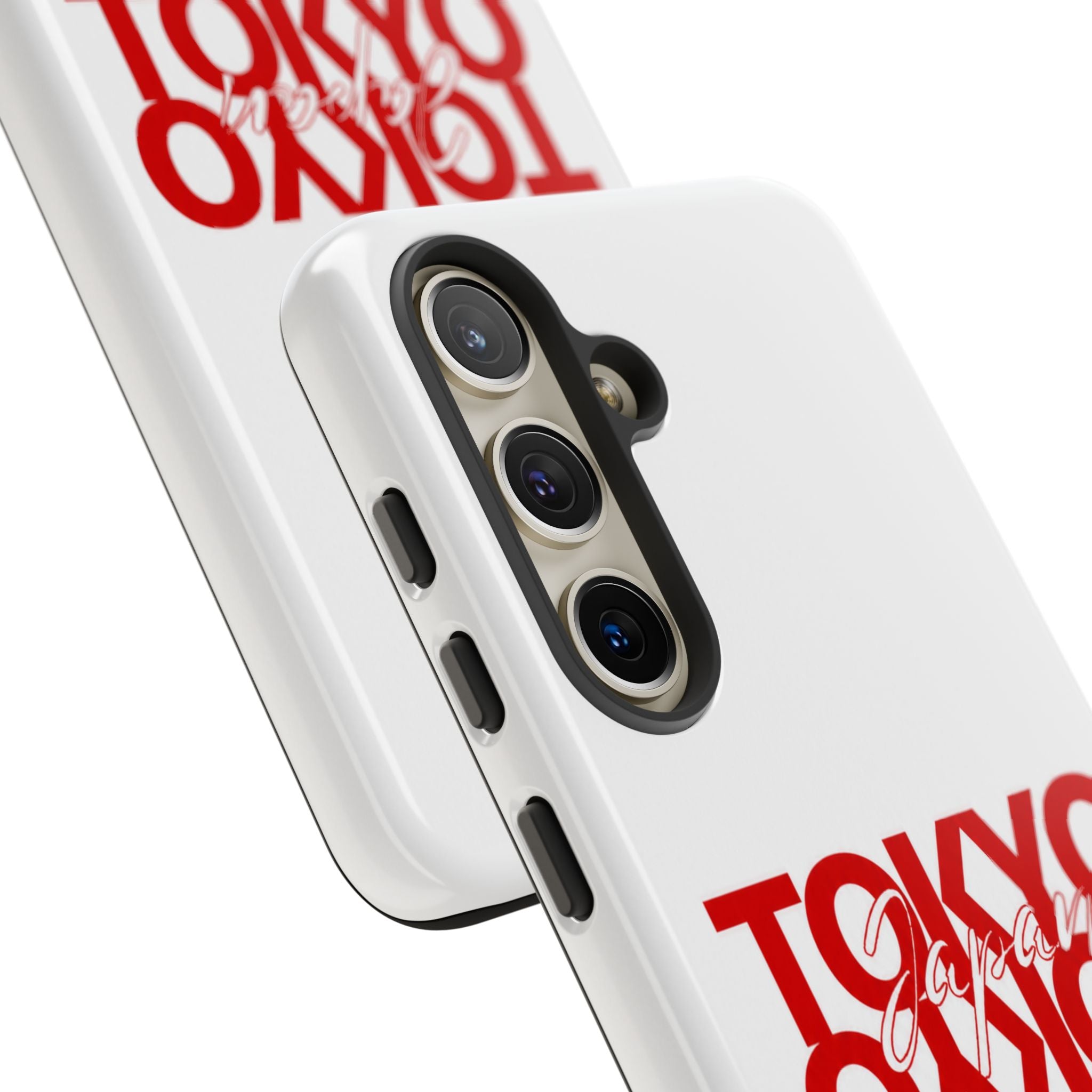 Tokyo Love Phone Case — Minimal Red Graphic Tough Case