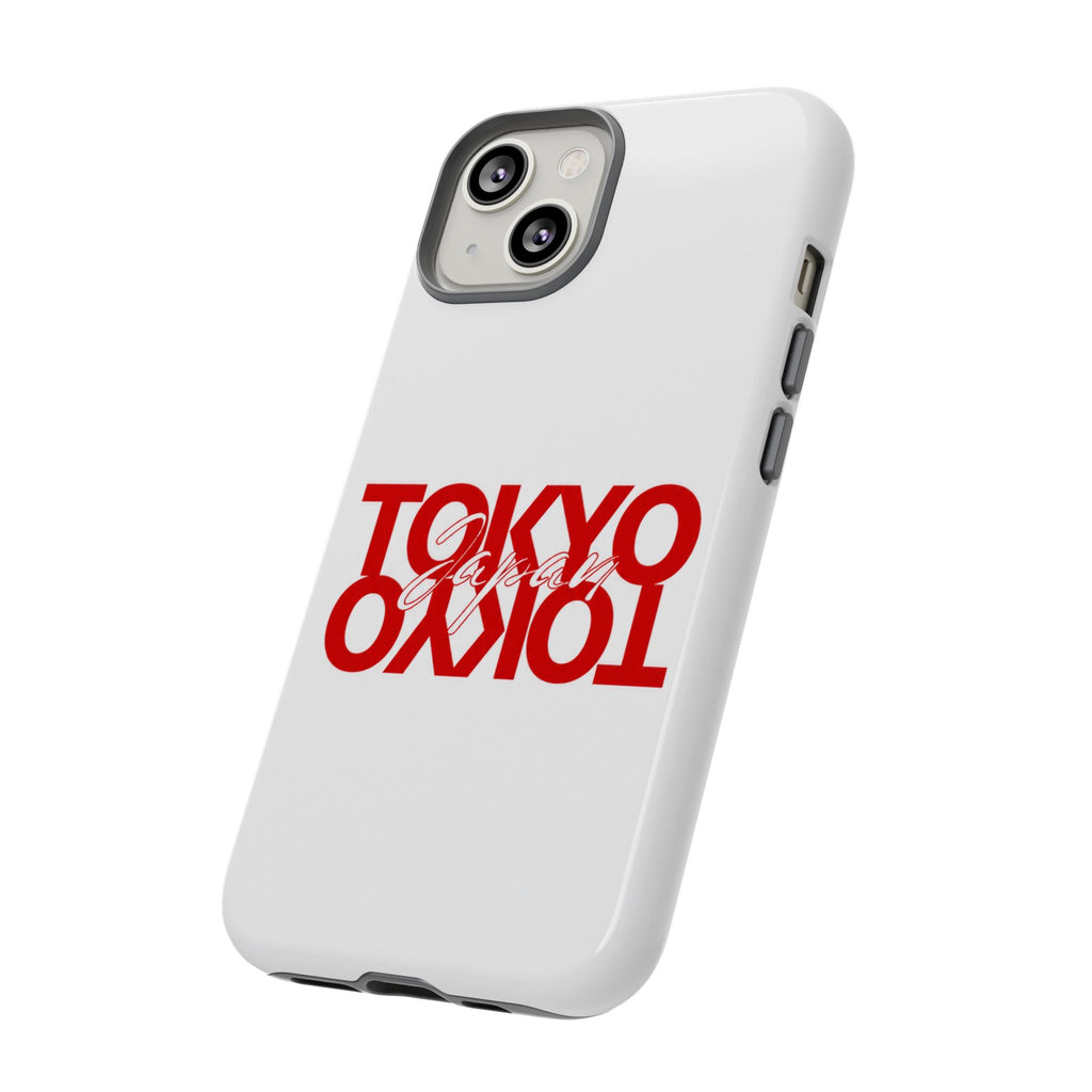 Tokyo Love Phone Case — Minimal Red Graphic Tough Case