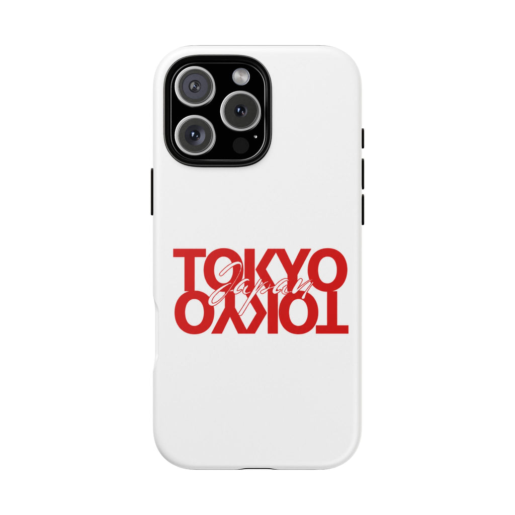 Tokyo Love Phone Case — Minimal Red Graphic Tough Case