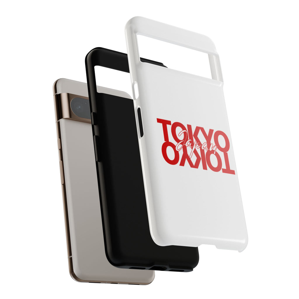 Tokyo Love Phone Case — Minimal Red Graphic Tough Case