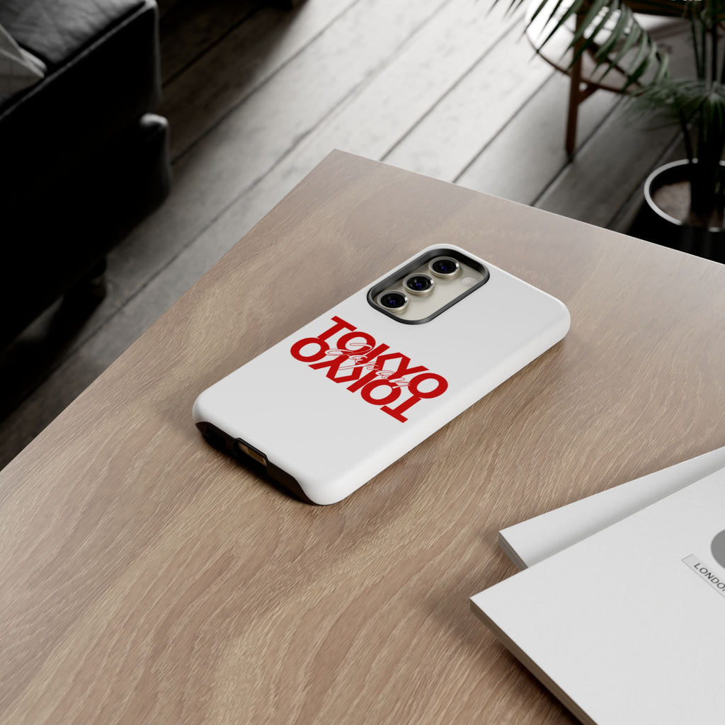 Tokyo Love Phone Case — Minimal Red Graphic Tough Case