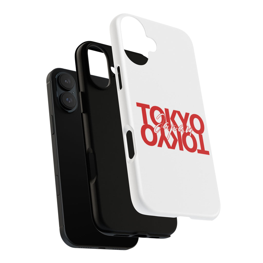 Tokyo Love Phone Case — Minimal Red Graphic Tough Case