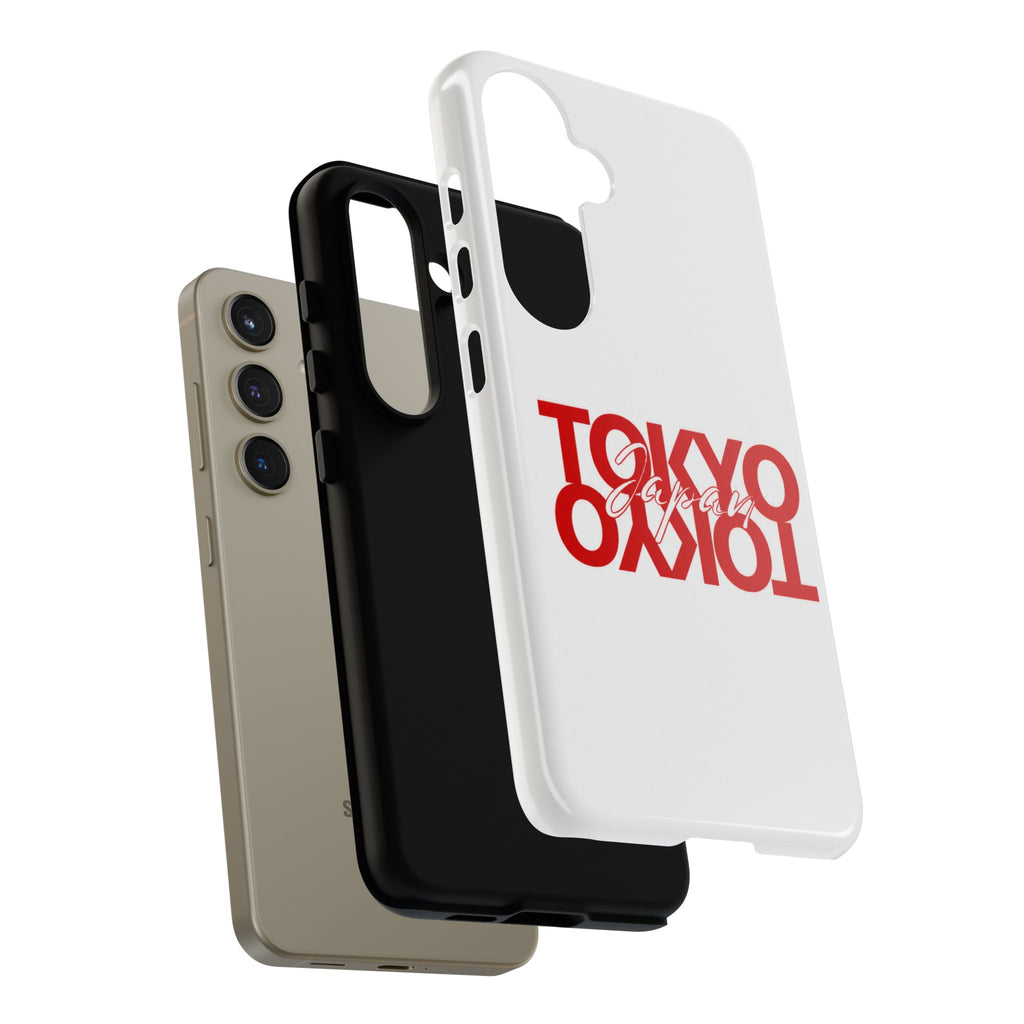 Tokyo Love Phone Case — Minimal Red Graphic Tough Case