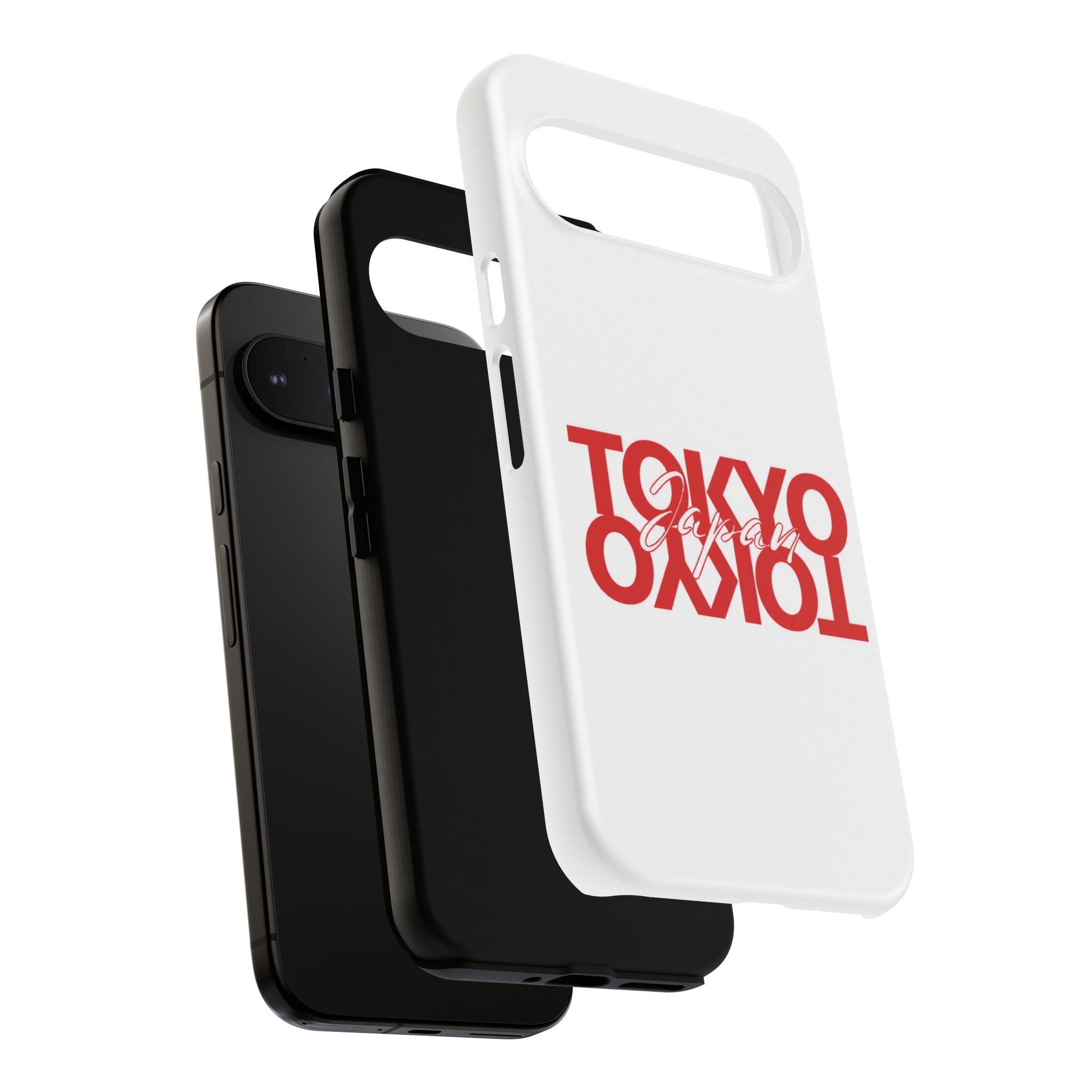 Tokyo Love Phone Case — Minimal Red Graphic Tough Case