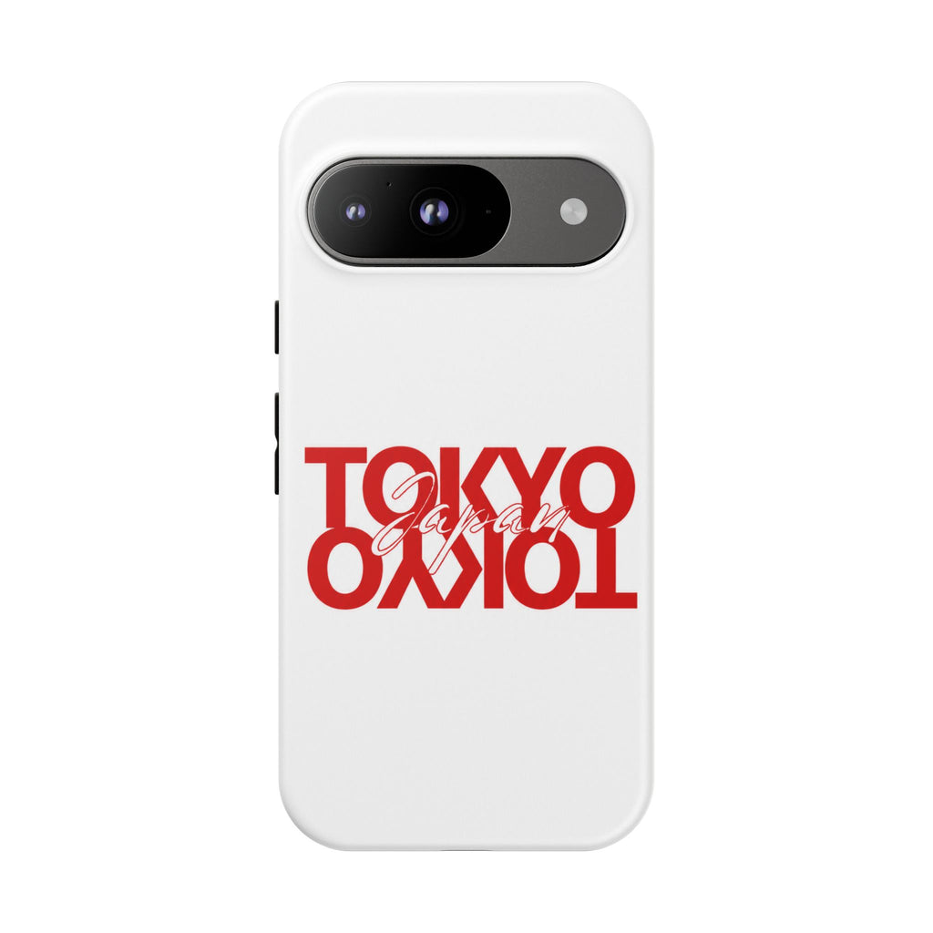Tokyo Love Phone Case — Minimal Red Graphic Tough Case