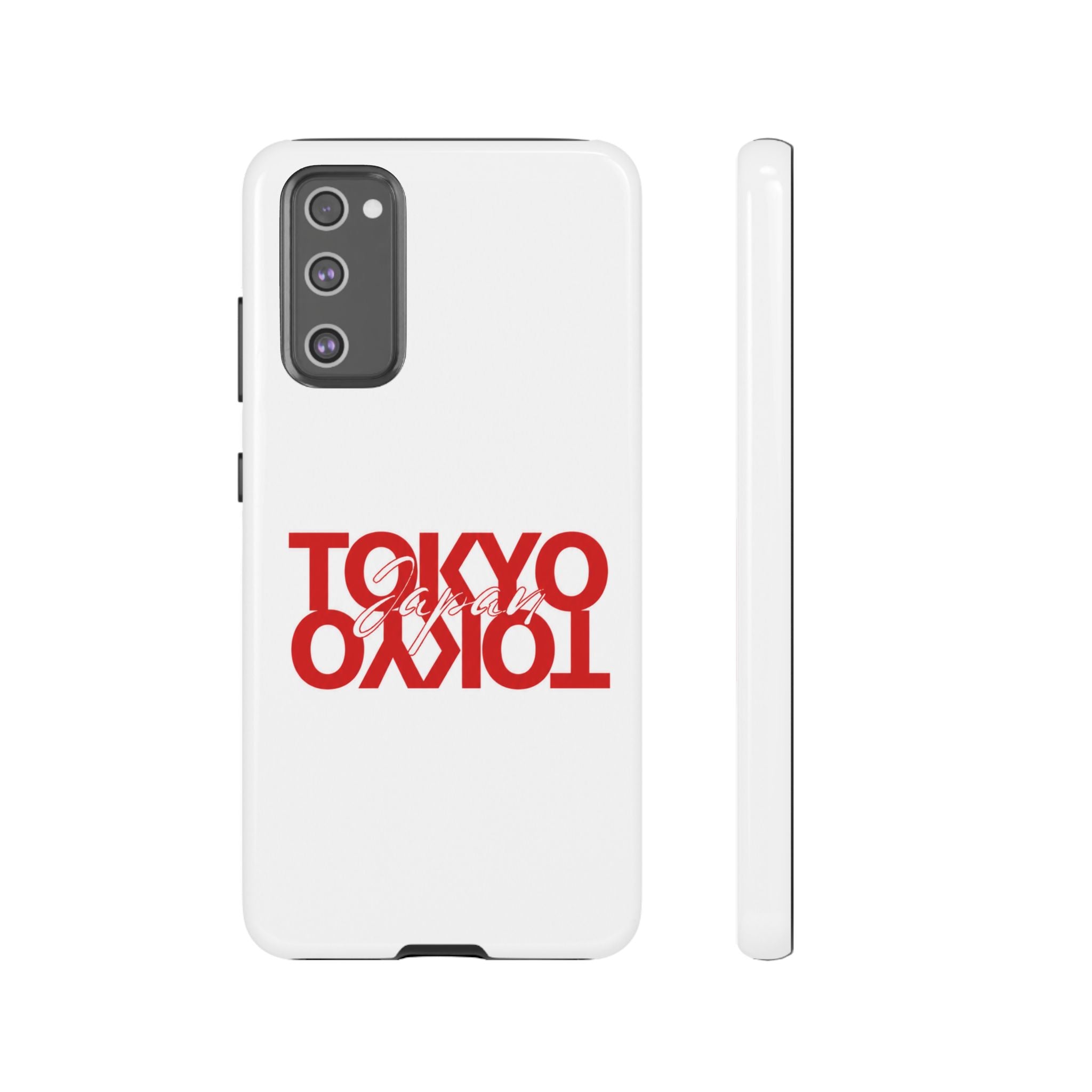Tokyo Love Phone Case — Minimal Red Graphic Tough Case