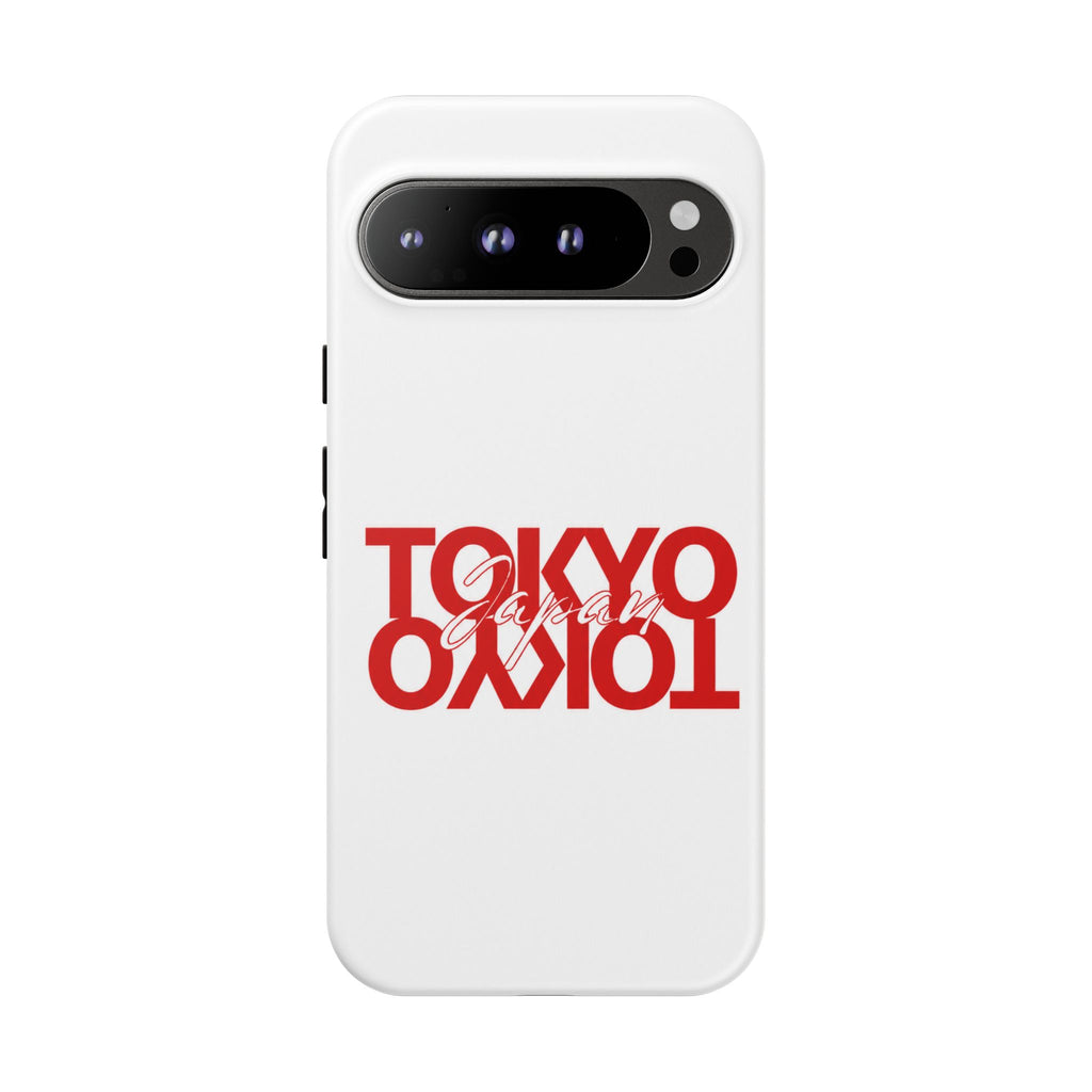 Tokyo Love Phone Case — Minimal Red Graphic Tough Case