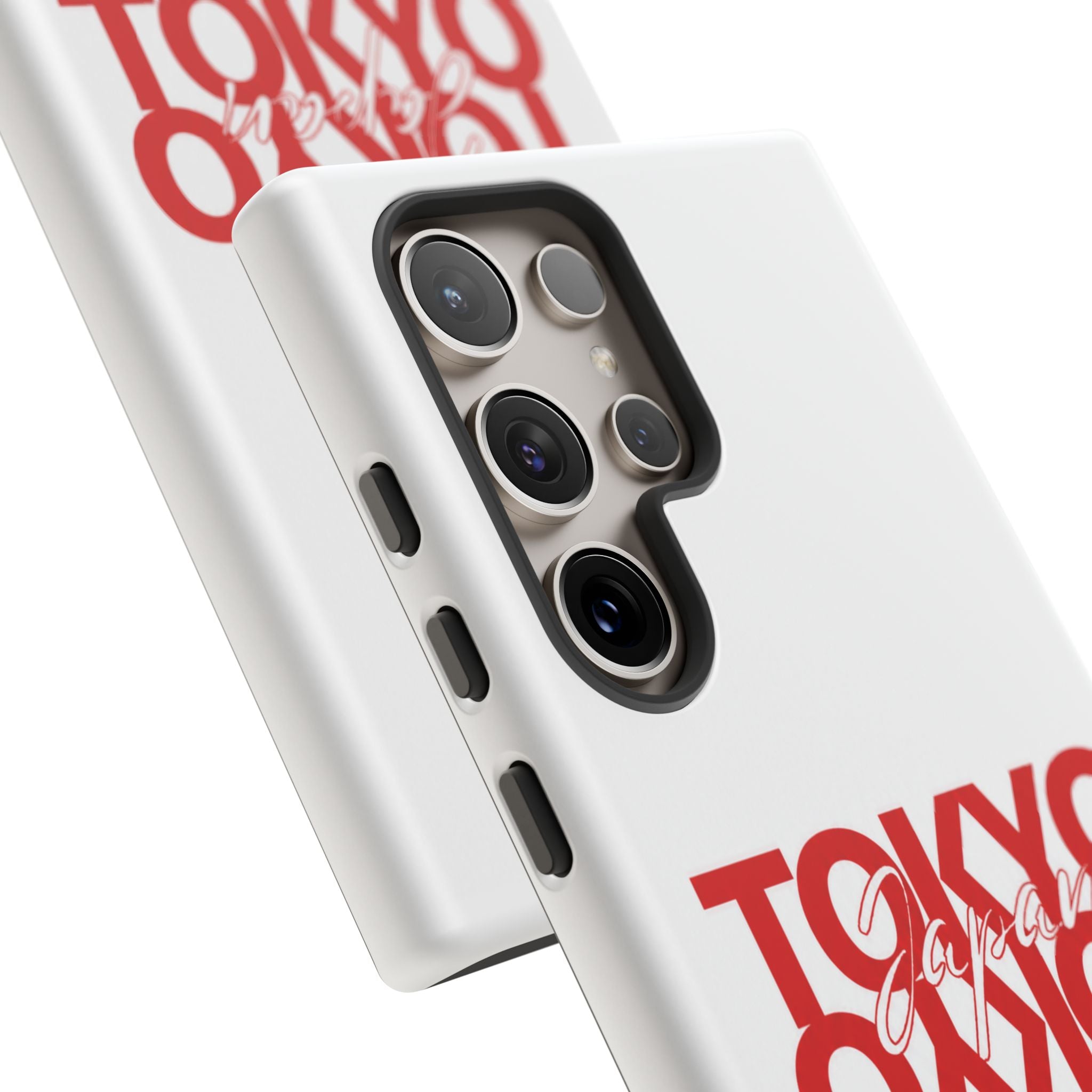 Tokyo Love Phone Case — Minimal Red Graphic Tough Case