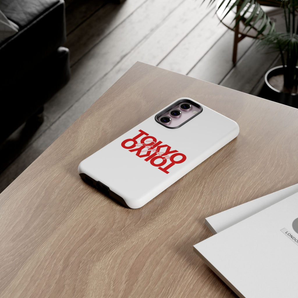 Tokyo Love Phone Case — Minimal Red Graphic Tough Case