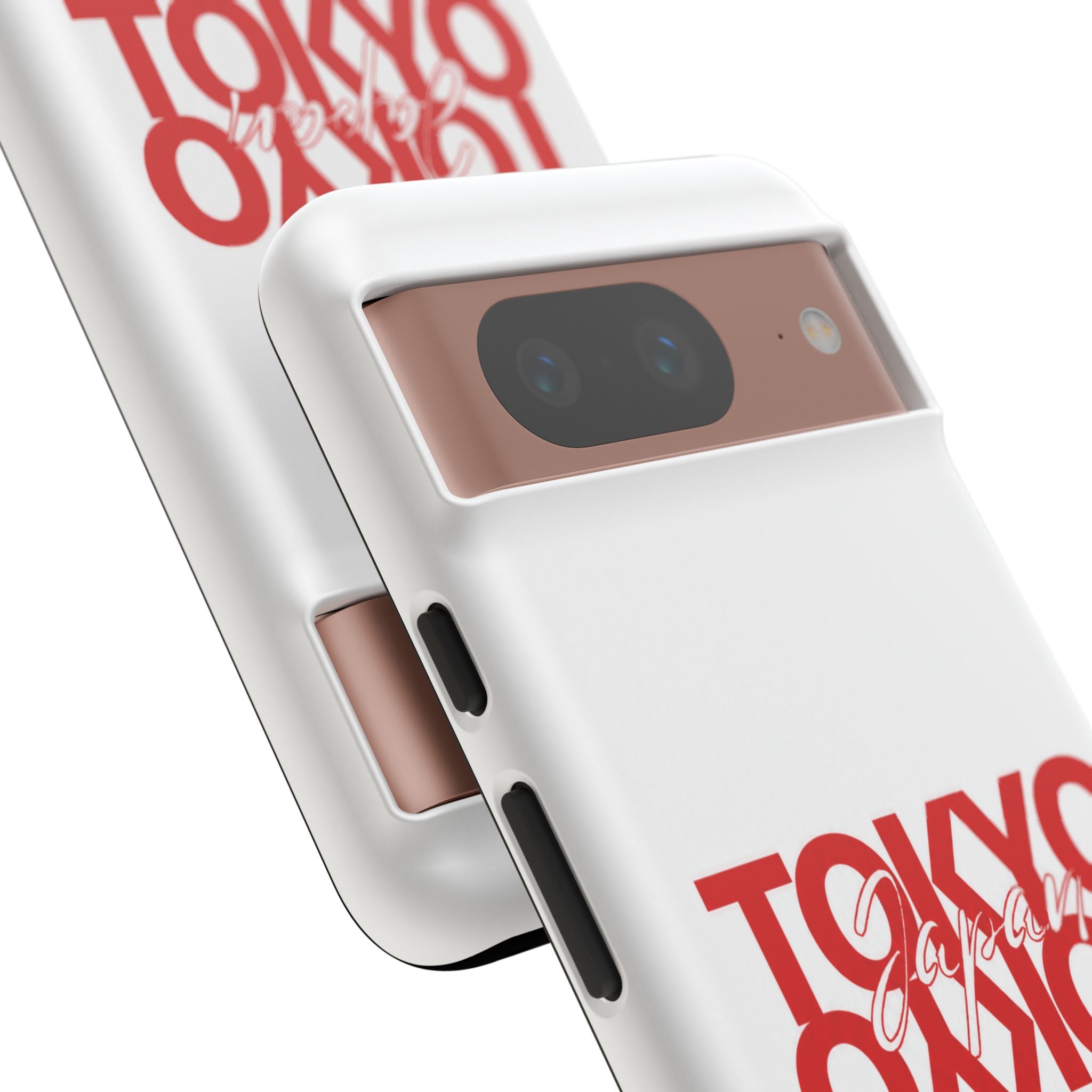 Tokyo Love Phone Case — Minimal Red Graphic Tough Case