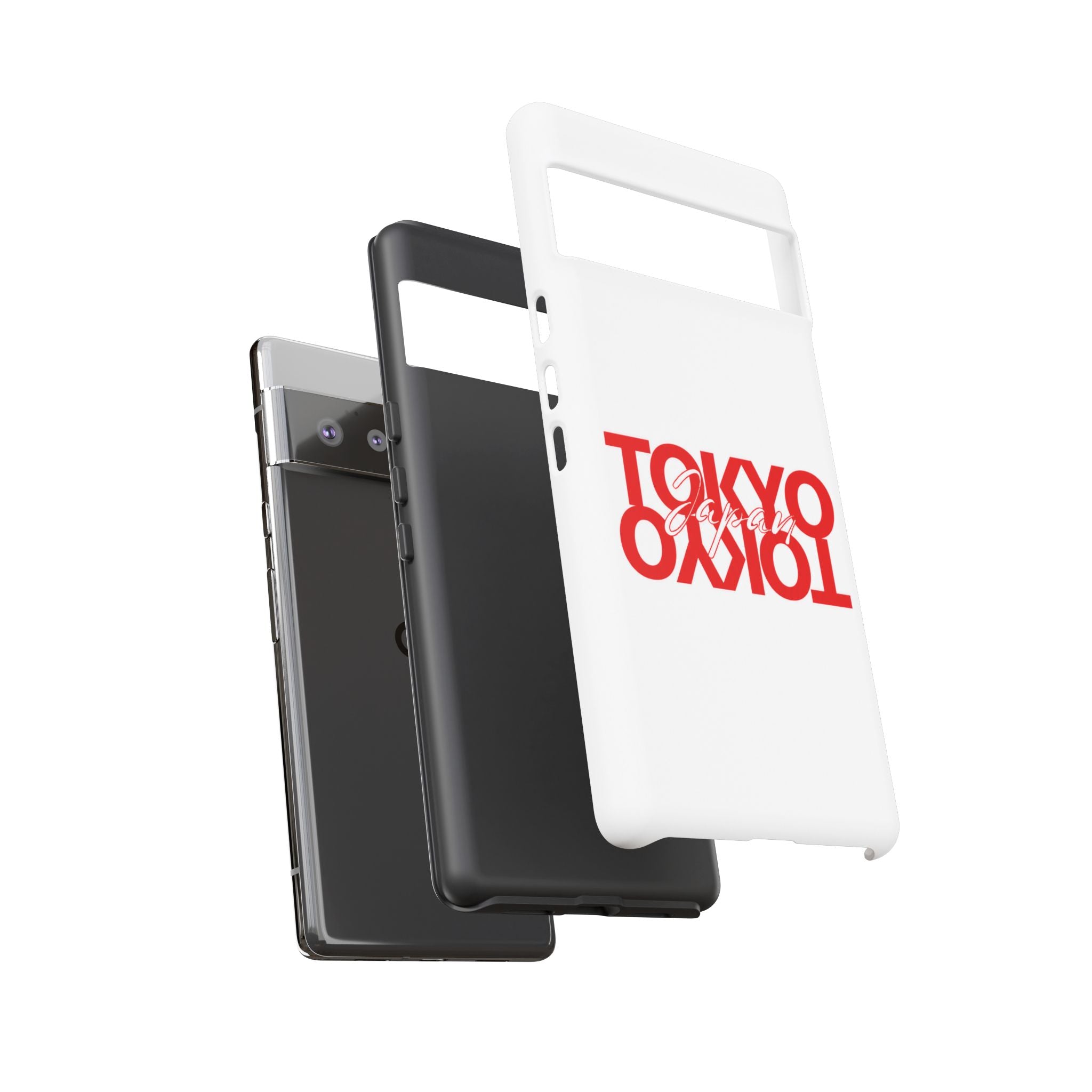 Tokyo Love Phone Case — Minimal Red Graphic Tough Case