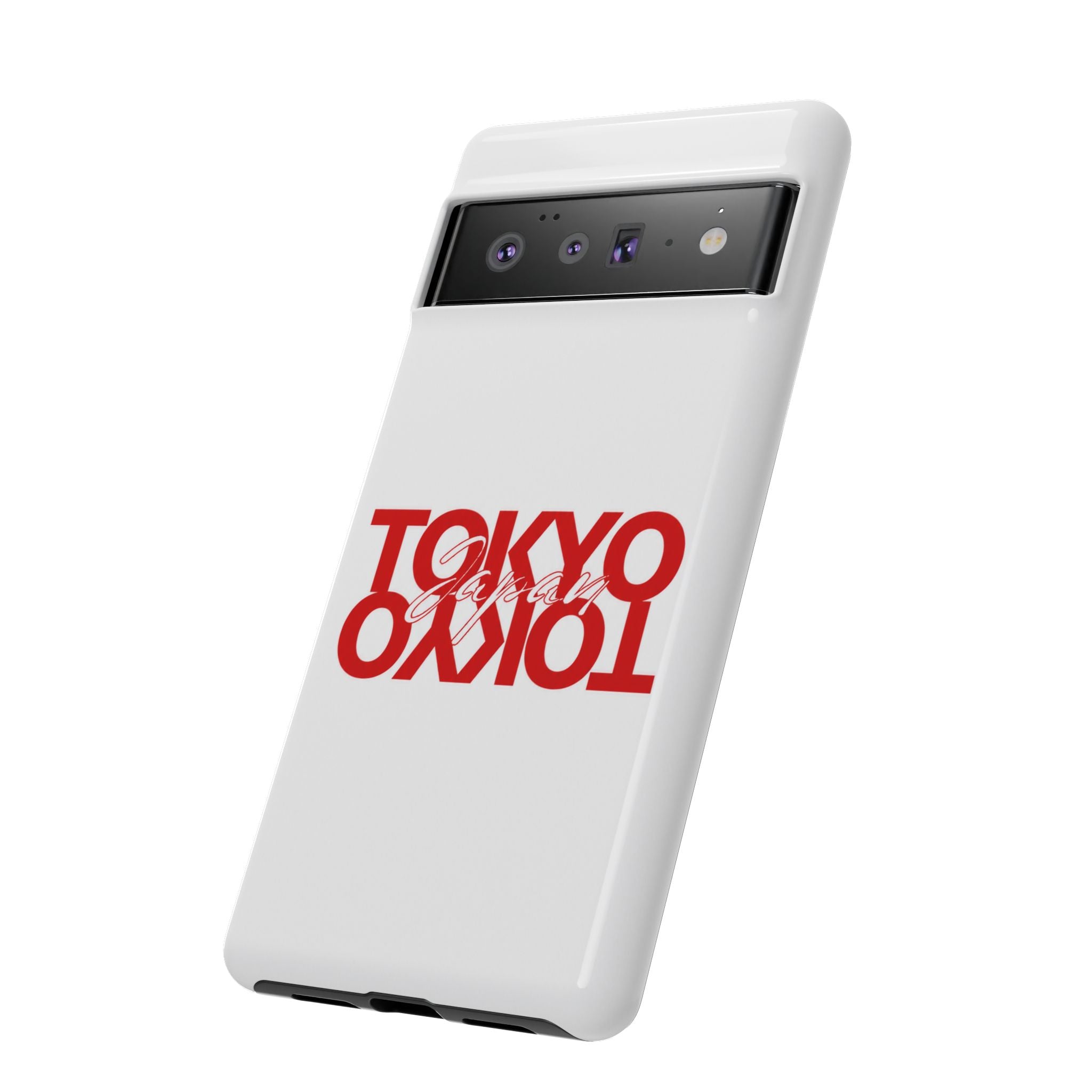 Tokyo Love Phone Case — Minimal Red Graphic Tough Case