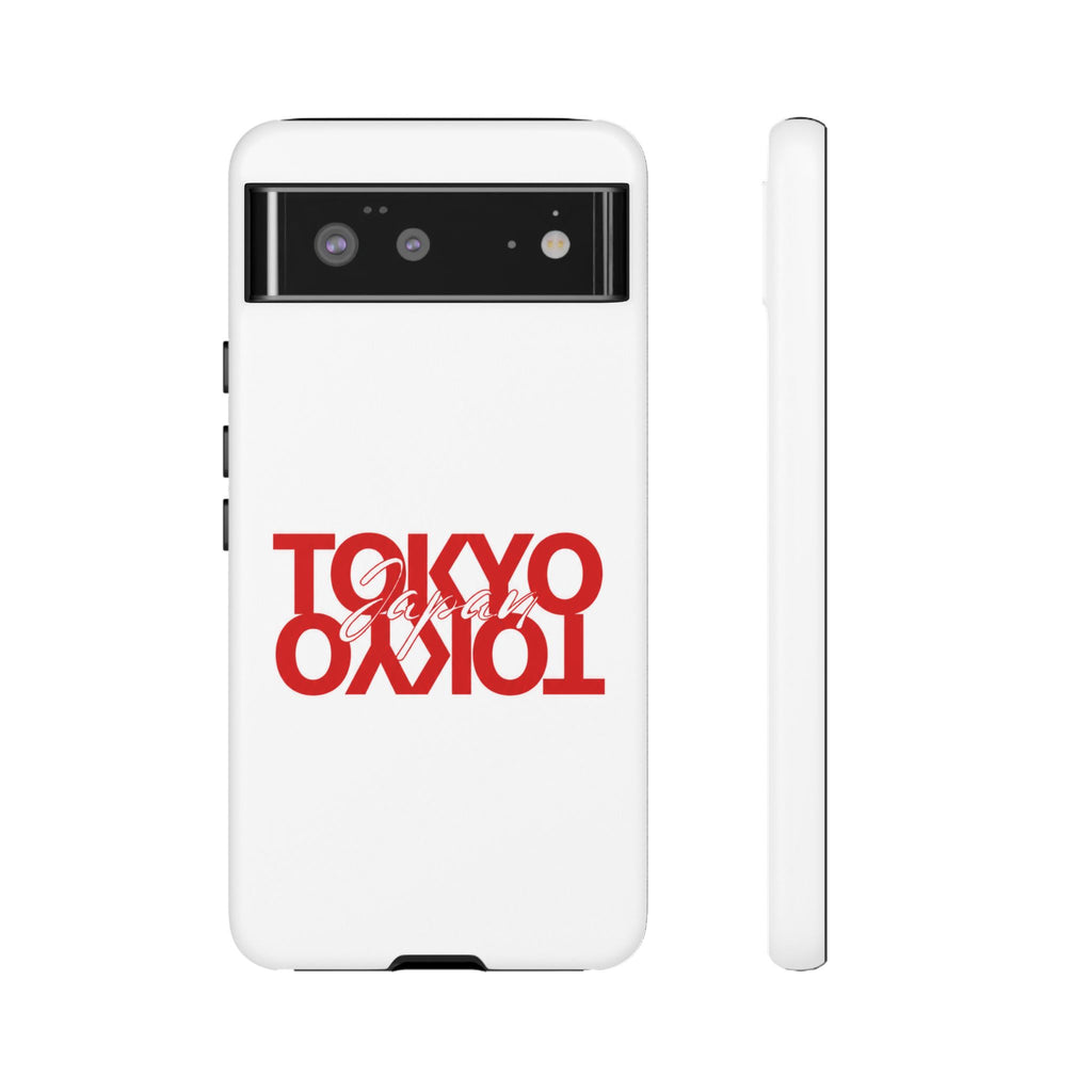 Tokyo Love Phone Case — Minimal Red Graphic Tough Case