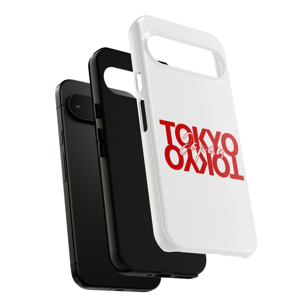 Tokyo Love Phone Case — Minimal Red Graphic Tough Case